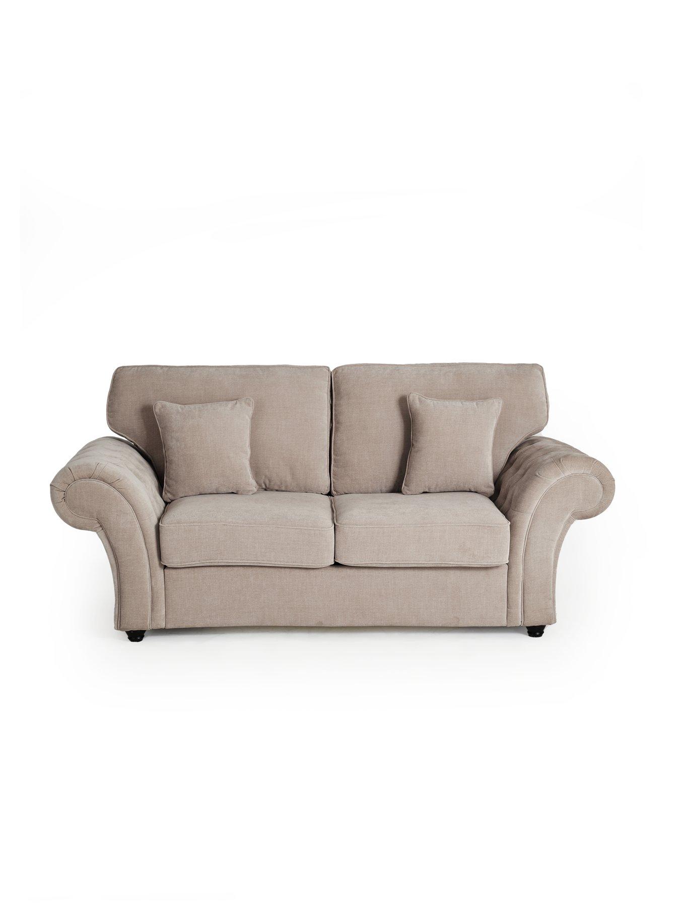 Image 3 of 7 of The Very Collection Windsor Fabric Standard Back 3 Seater Sofa Bed