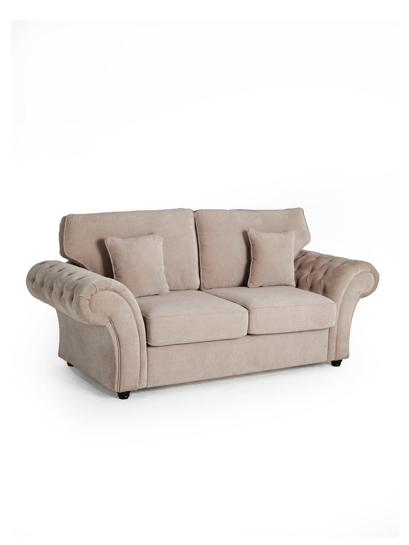 Image 4 of 7 of The Very Collection Windsor Fabric Standard Back 3 Seater Sofa Bed