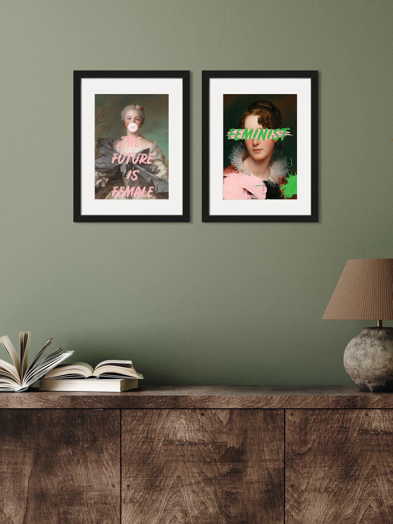 The Art Group Modern Her' Set Of 2 Framed Art 30x40cms