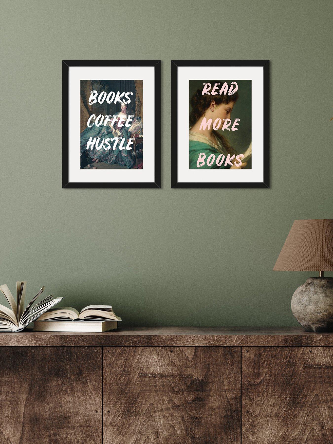 The Art Group The Reading Ritual' Set Of 2 Framed Art 30x40cms