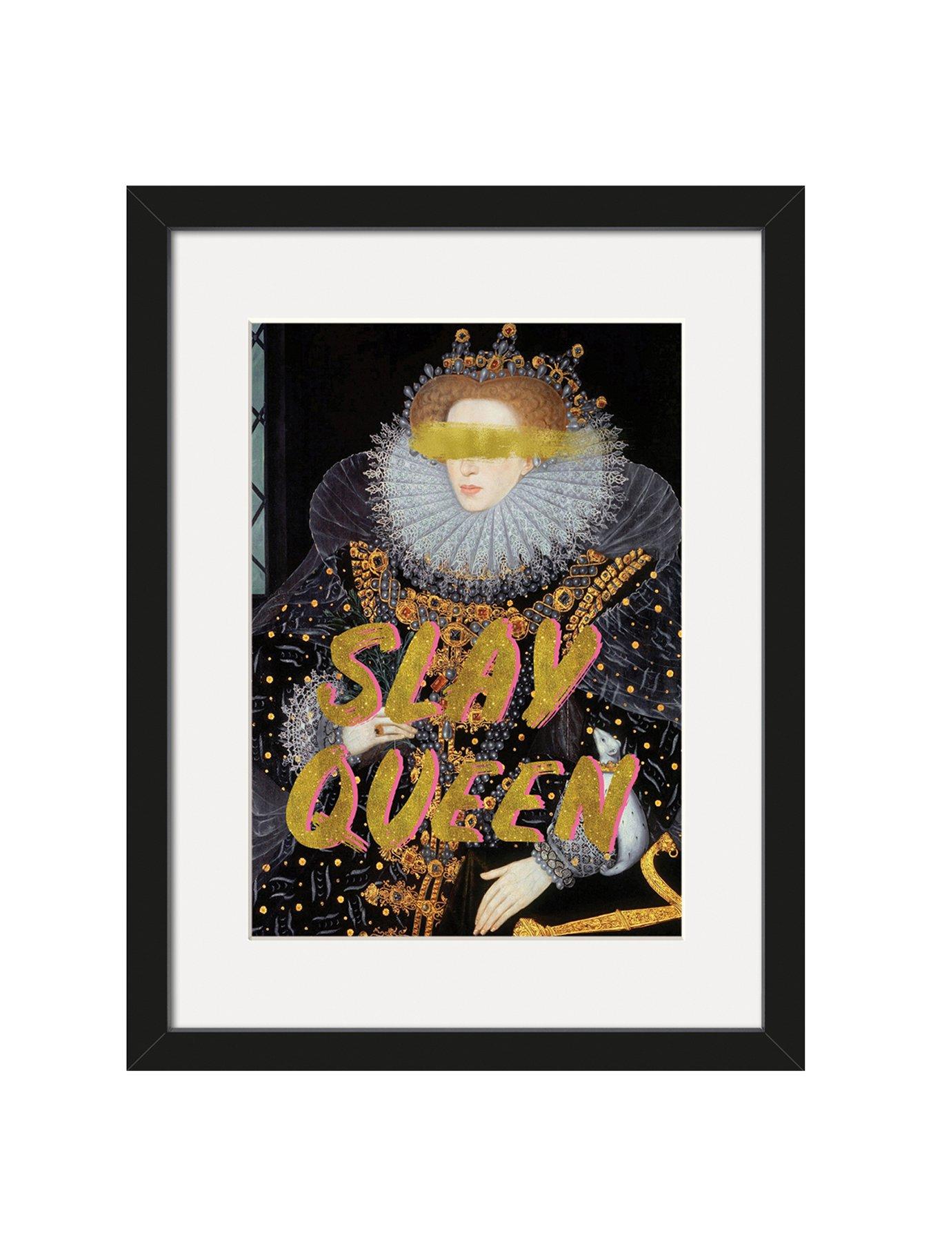 Image 2 of 2 of The Art Group Slay Queen Framed Art 30x40cms