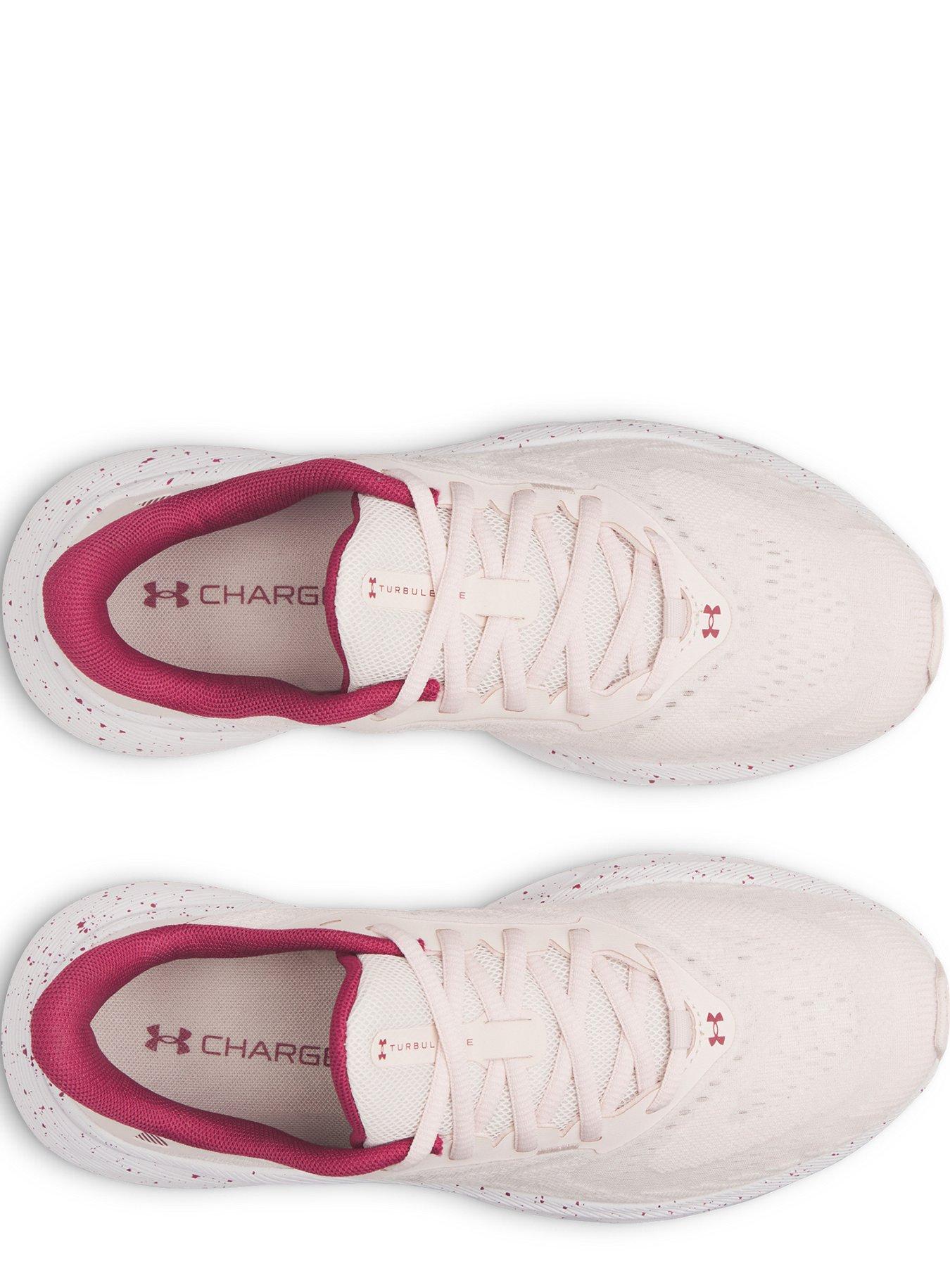 Image 3 of 5 of UNDER ARMOUR Womens Turbulence Lightweight Lace-Up Running Trainers - Pink