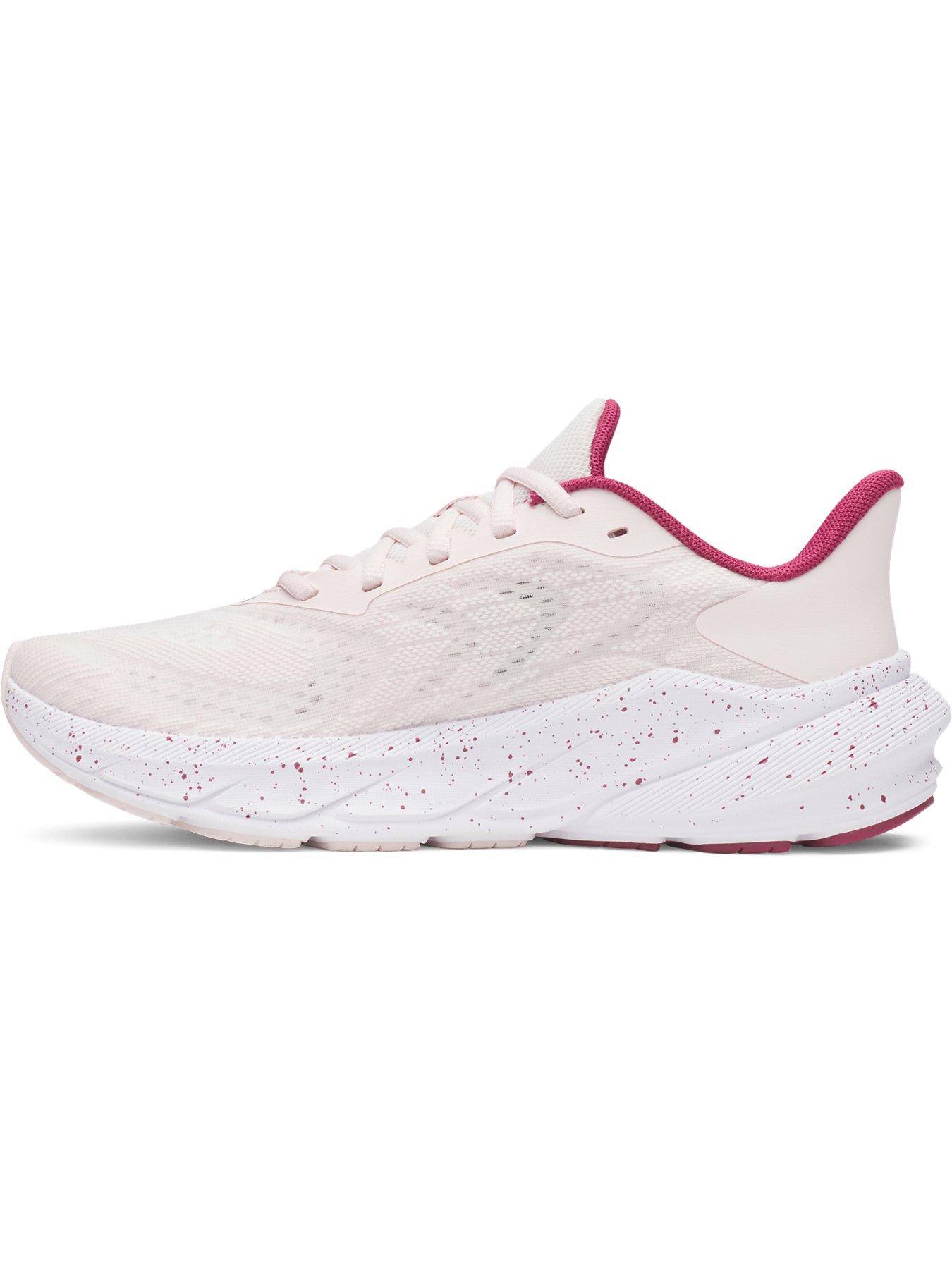 Image 5 of 5 of UNDER ARMOUR Womens Turbulence Lightweight Lace-Up Running Trainers - Pink