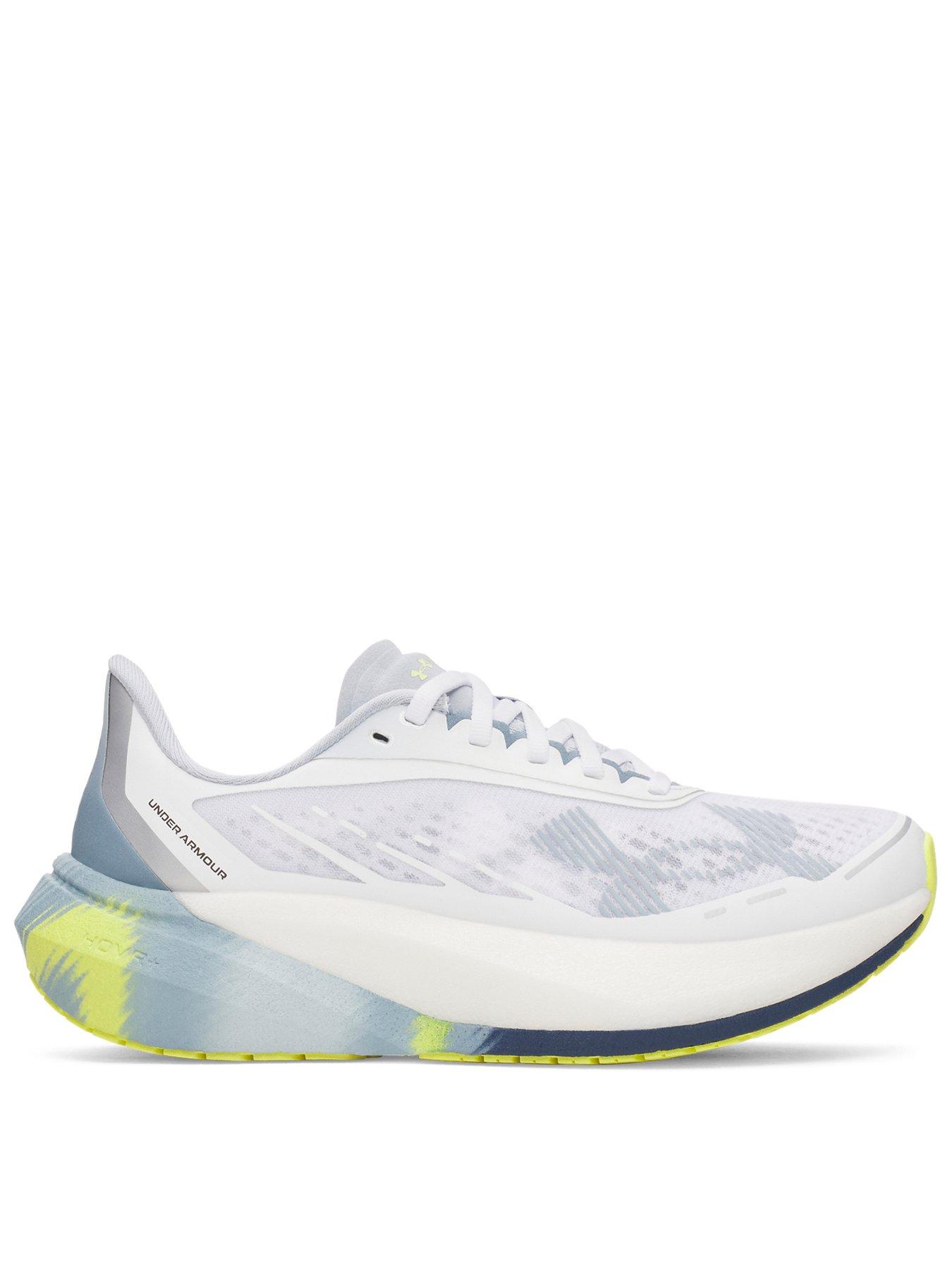 Image 1 of 6 of UNDER ARMOUR Womens Velociti Distance Lightweight Grippy Running Trainers - White