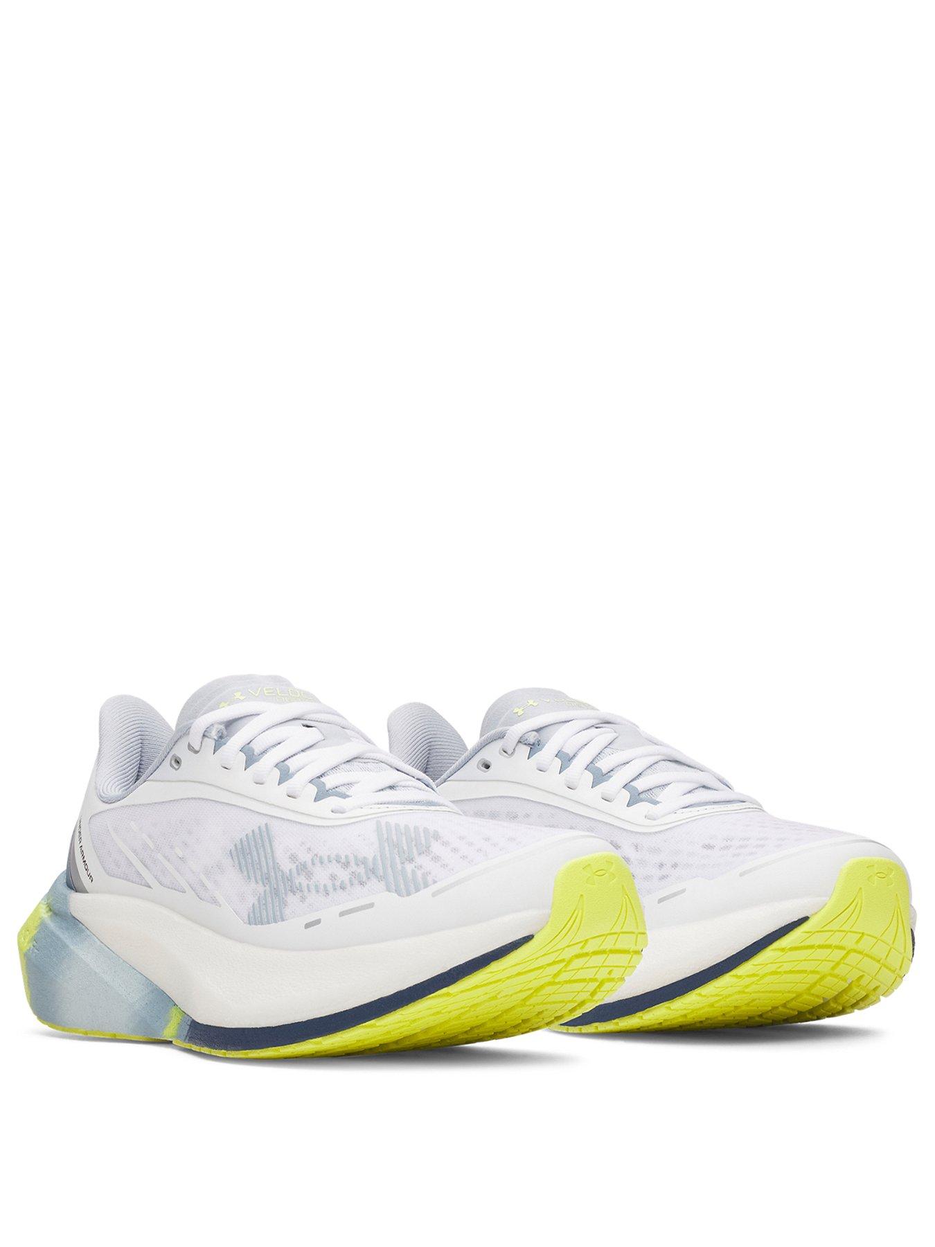 Image 2 of 6 of UNDER ARMOUR Womens Velociti Distance Lightweight Grippy Running Trainers - White