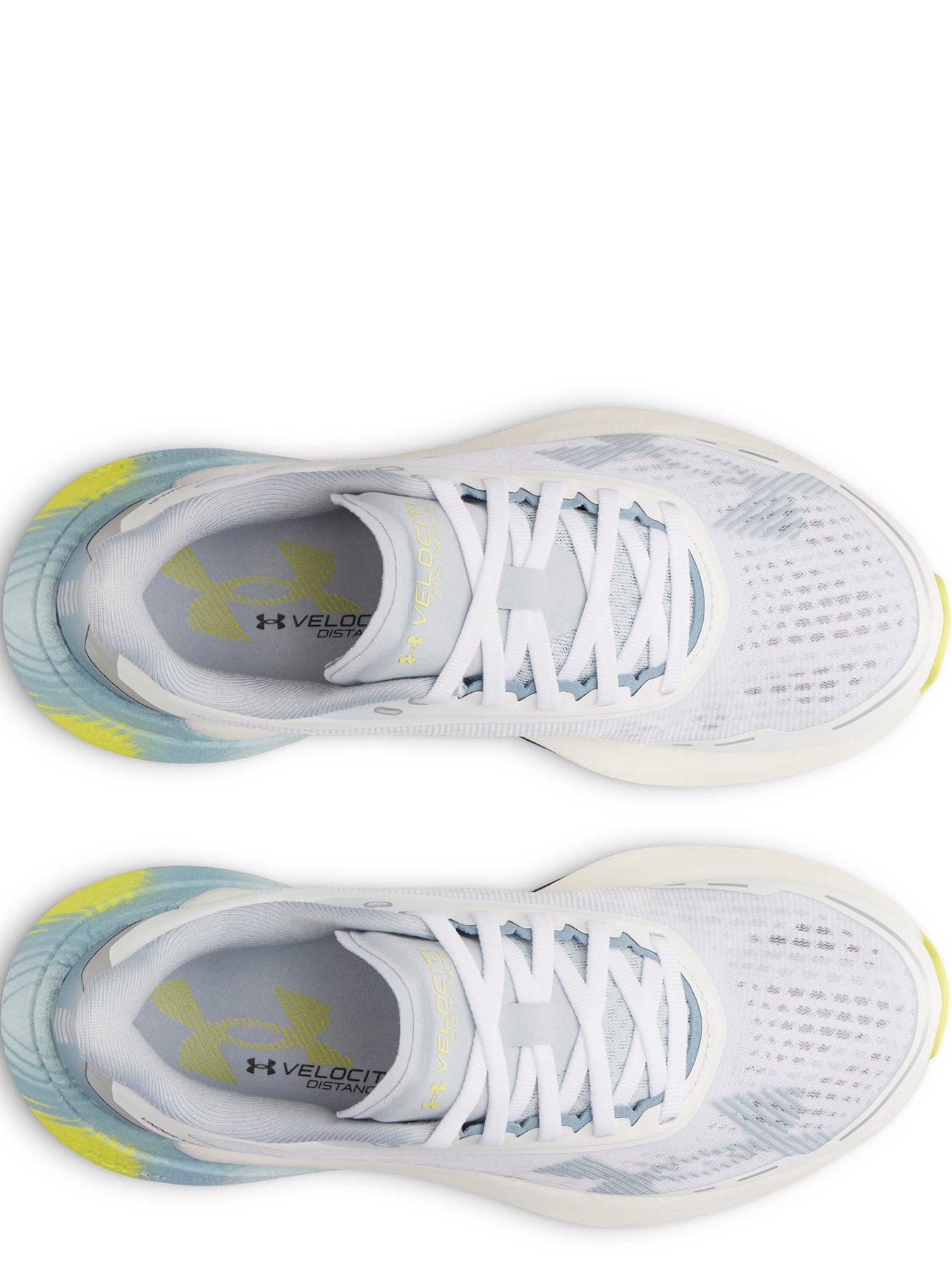 Image 3 of 6 of UNDER ARMOUR Womens Velociti Distance Lightweight Grippy Running Trainers - White