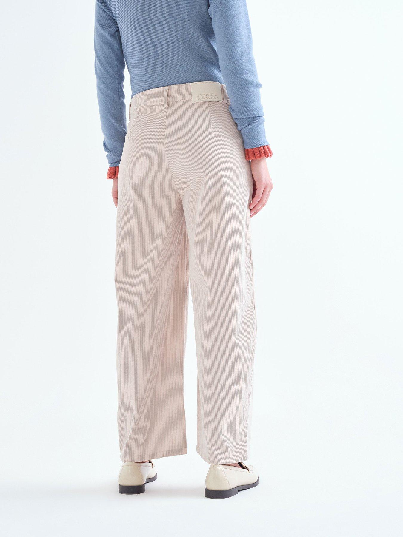 Image 2 of 5 of Compania Fantastica Cord Trousers - White