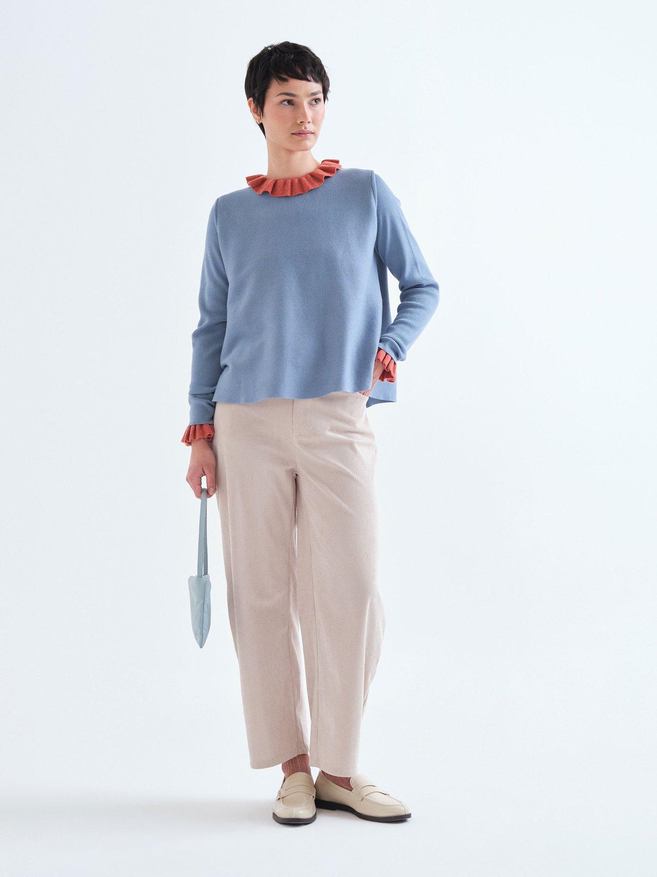 Image 3 of 5 of Compania Fantastica Cord Trousers - White