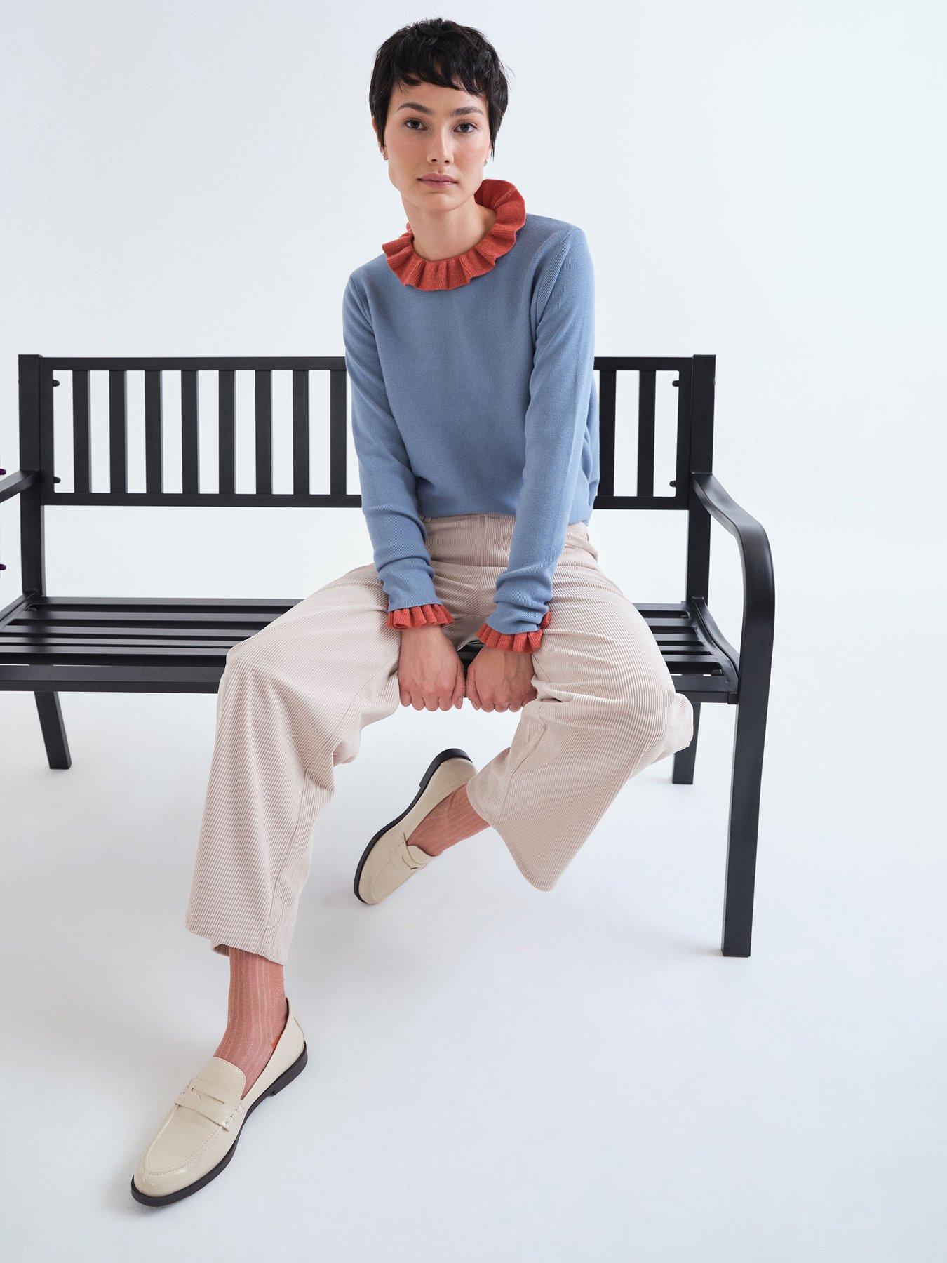 Image 4 of 5 of Compania Fantastica Cord Trousers - White