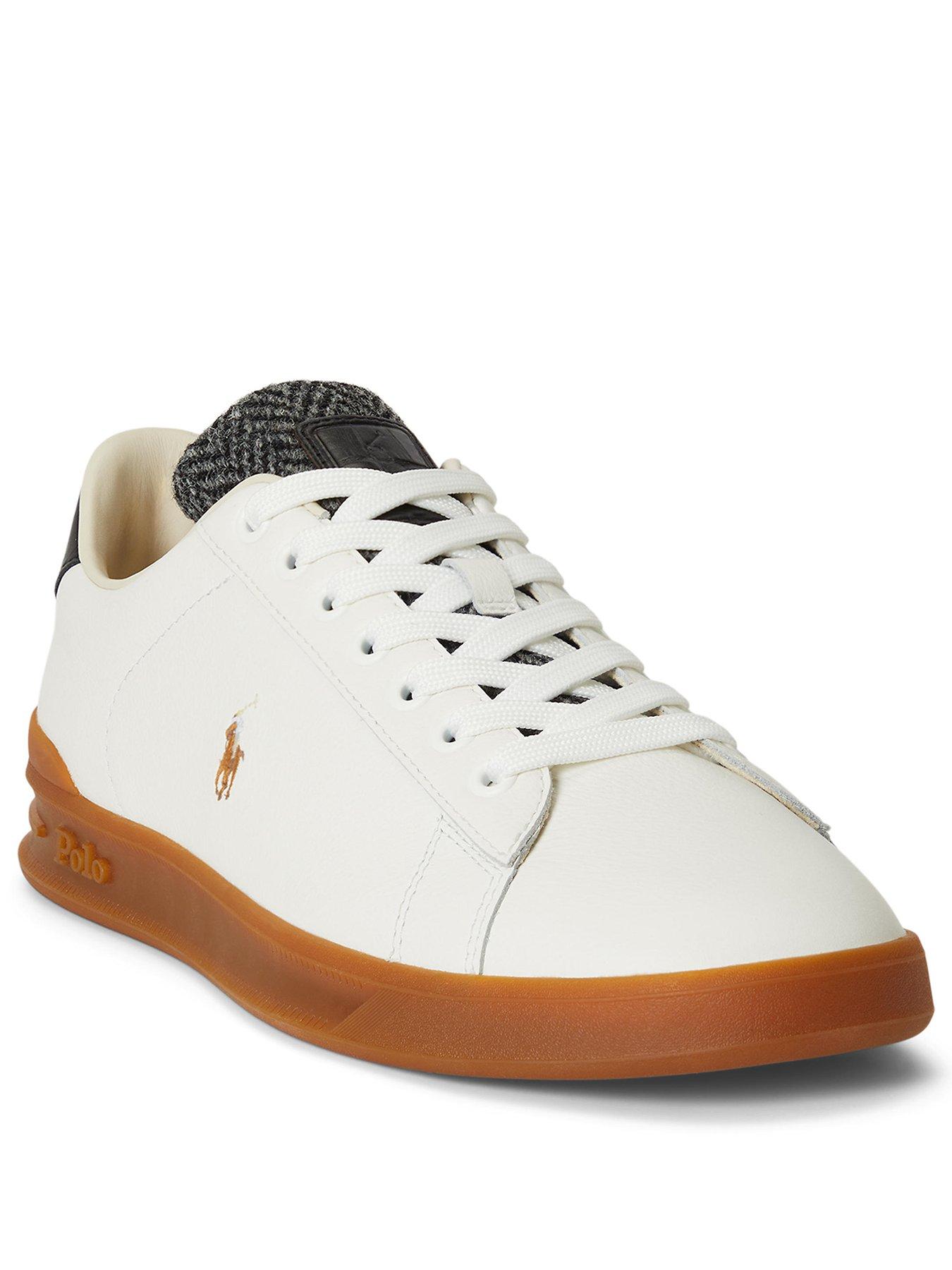 Image 2 of 4 of Polo Ralph Lauren Polo Ralph Lauren Heritage Court Leather Trainers - White