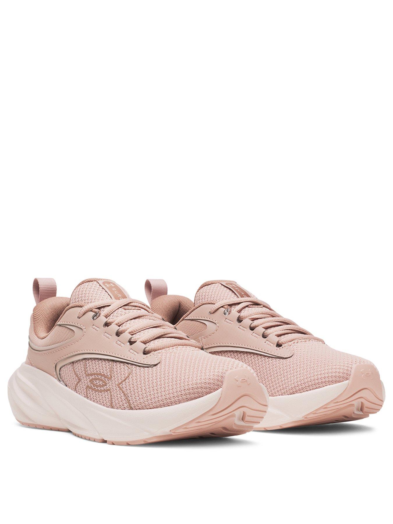 Image 2 of 7 of UNDER ARMOUR Womens Lightweight Lace-Up Cushioned Running Trainers - Pink
