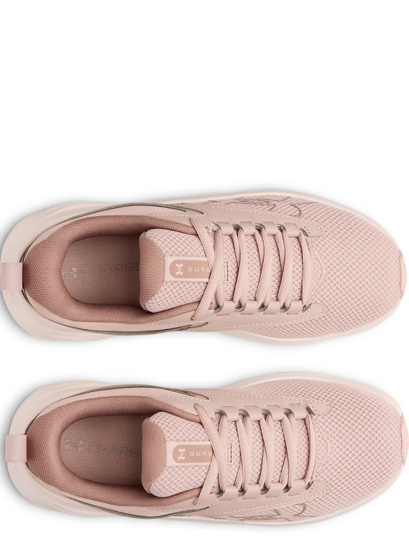 Image 3 of 7 of UNDER ARMOUR Womens Lightweight Lace-Up Cushioned Running Trainers - Pink