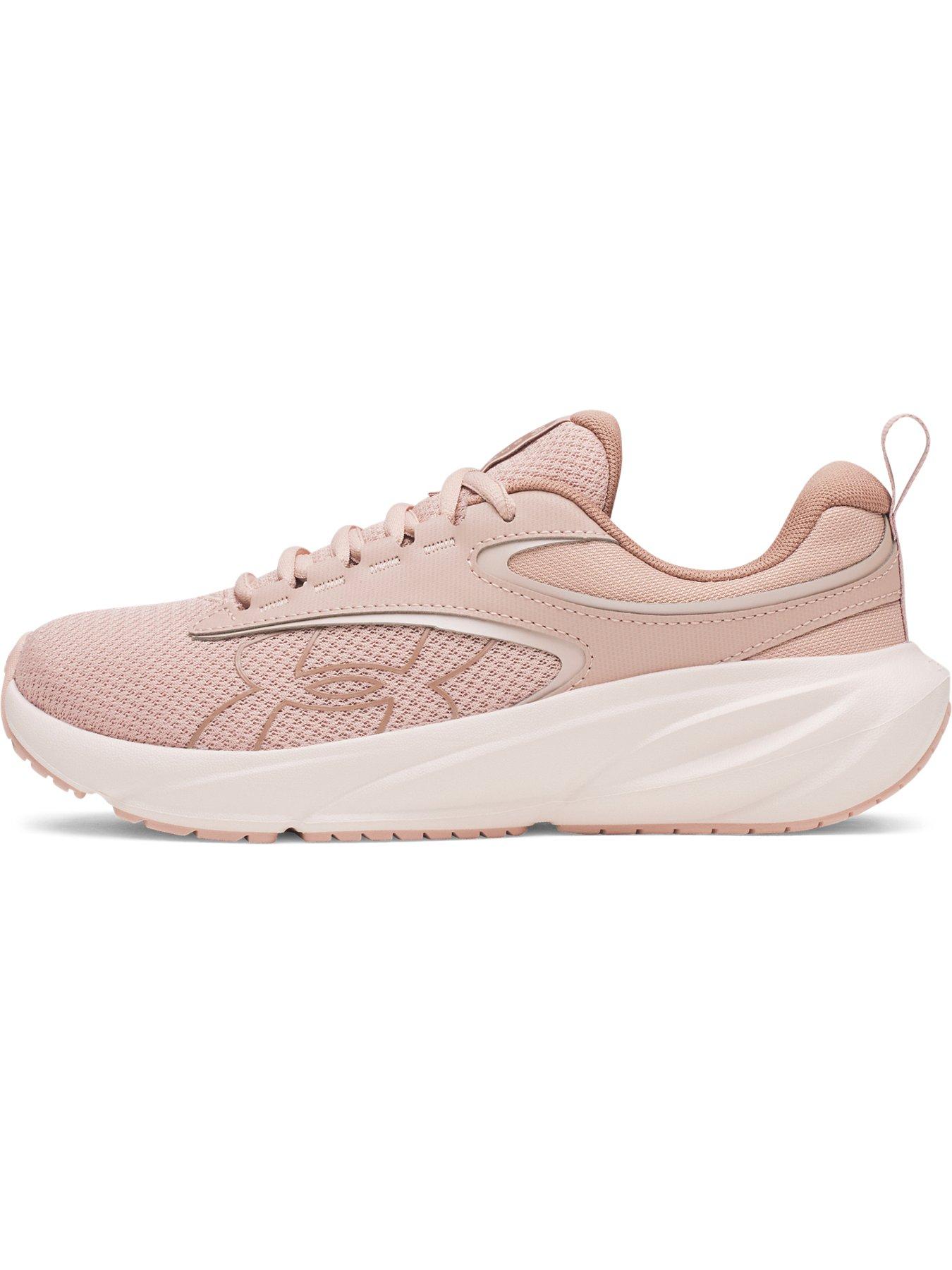 Image 5 of 7 of UNDER ARMOUR Womens Lightweight Lace-Up Cushioned Running Trainers - Pink
