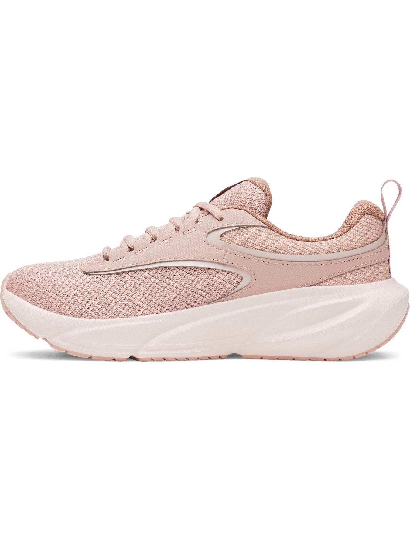 Image 6 of 7 of UNDER ARMOUR Womens Lightweight Lace-Up Cushioned Running Trainers - Pink