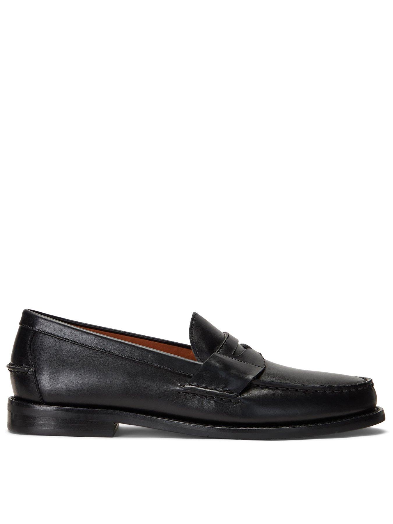 Polo Ralph Lauren Polo Ralph Lauren Alston Leather Penny Loafers - Black