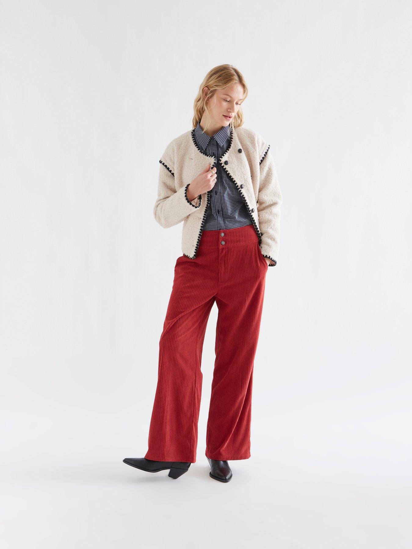 Image 3 of 5 of Compania Fantastica Women's Checked Button-Through Shirt - Blue