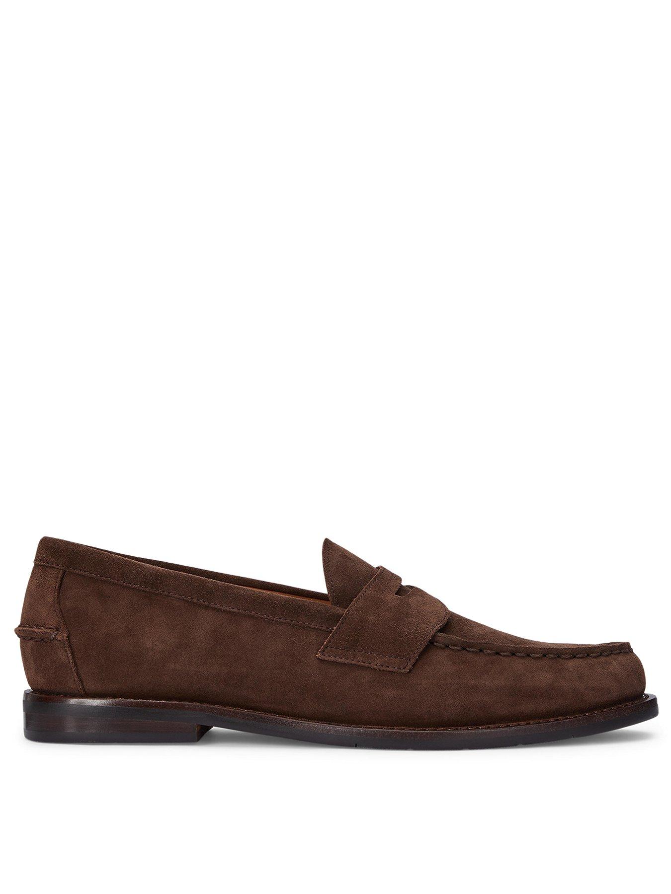 Polo Ralph Lauren Polo Ralph Lauren Alston Suede Penny Loafers - Dark Brown