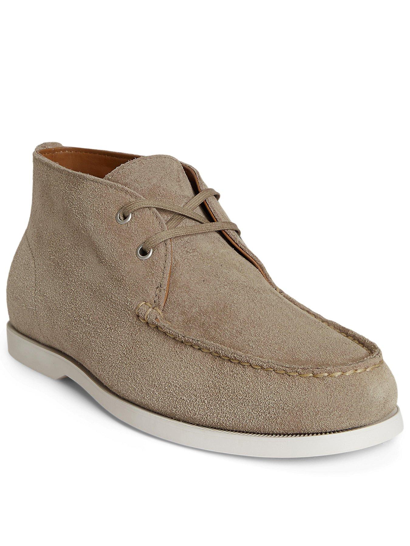 Image 1 of 2 of Polo Ralph Lauren Suede Merton Chuka Shoes - Beige