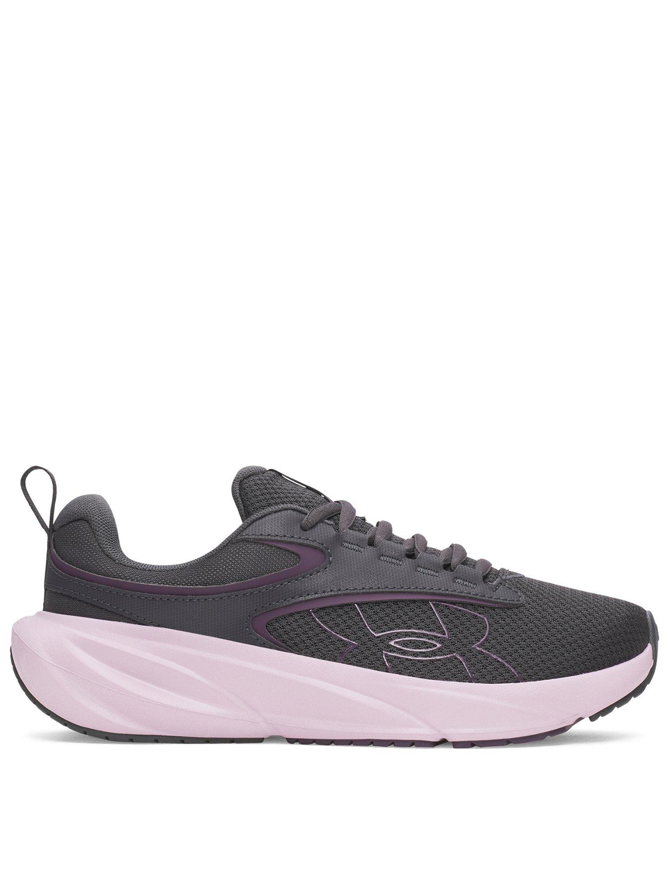 Image 1 of 4 of UNDER ARMOUR Womens Surge Lace-Up Cushioned Running Trainers - Grey