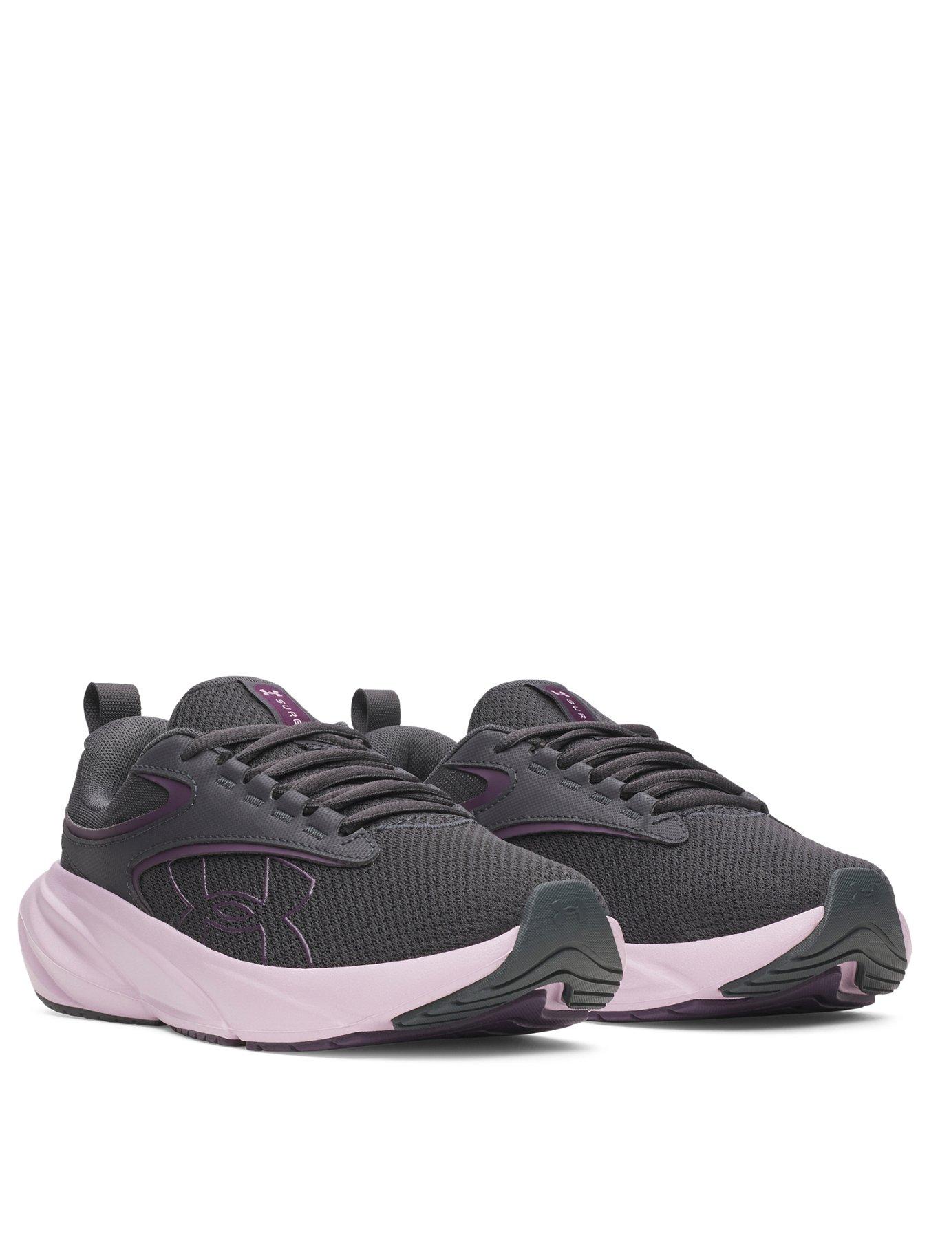 Image 2 of 4 of UNDER ARMOUR Womens Surge Lace-Up Cushioned Running Trainers - Grey