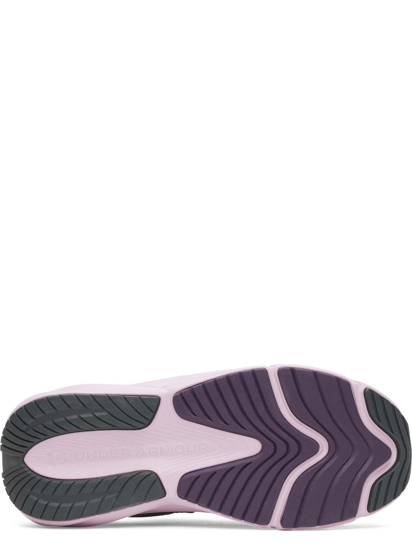 Image 4 of 4 of UNDER ARMOUR Womens Surge Lace-Up Cushioned Running Trainers - Grey