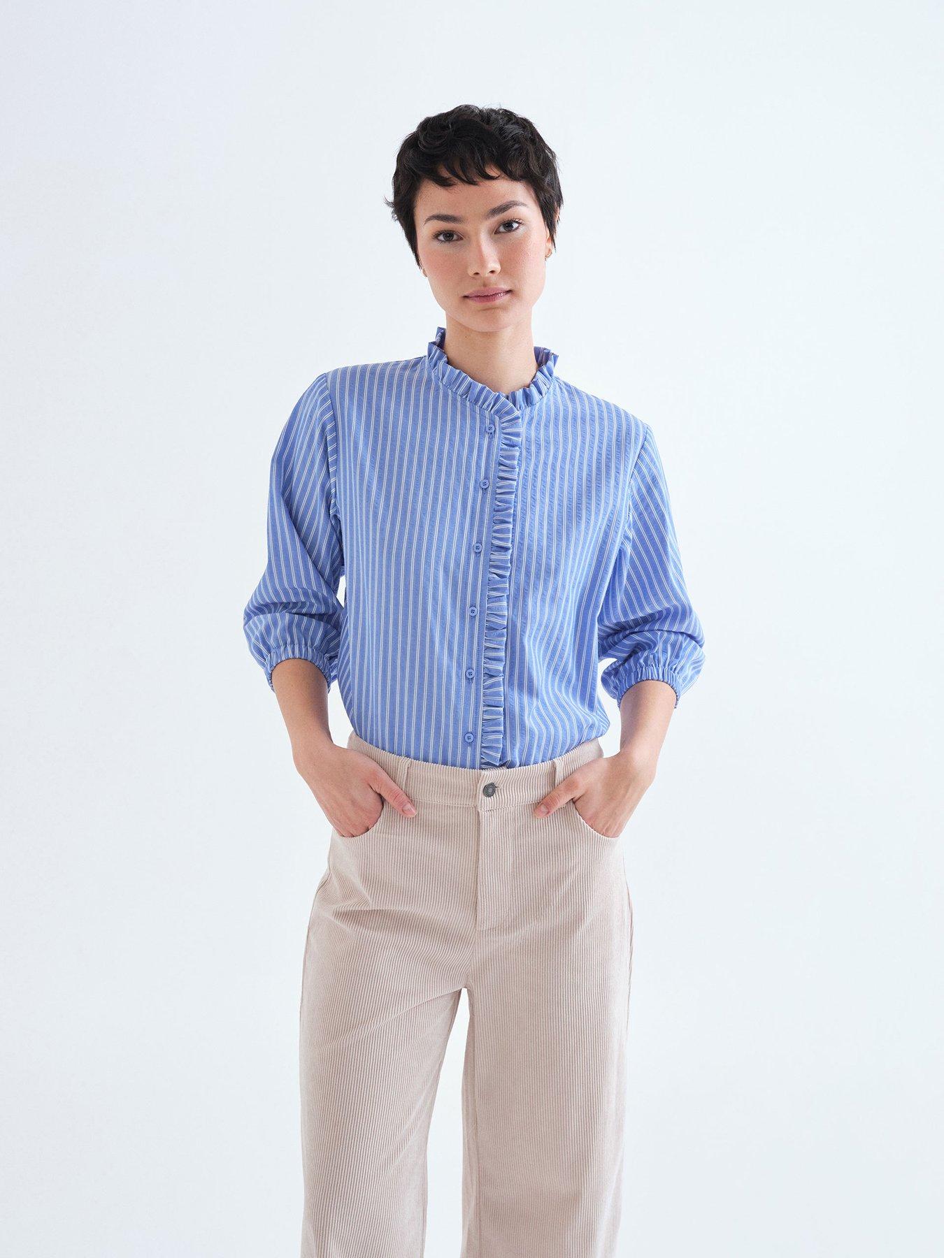 Compania Fantastica Stripe Shirt - Blue