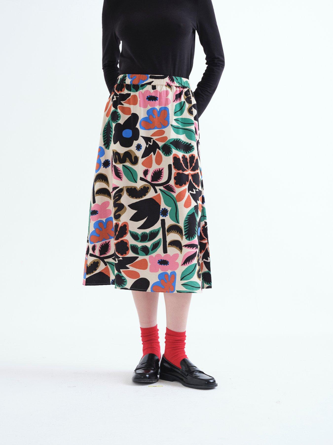 Compania Fantastica Neo Garden Printed Midi Skirt - Multi