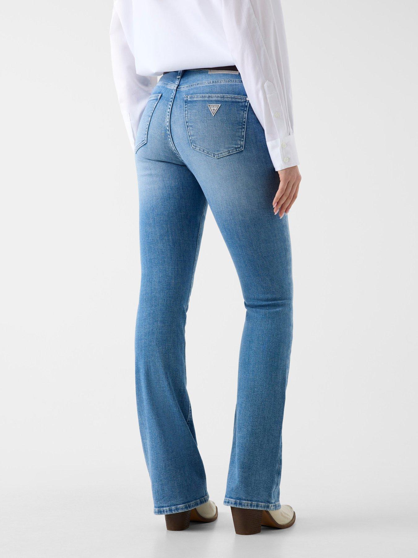 Image 2 of 4 of Guess Sexy Flare Jeans - Blue