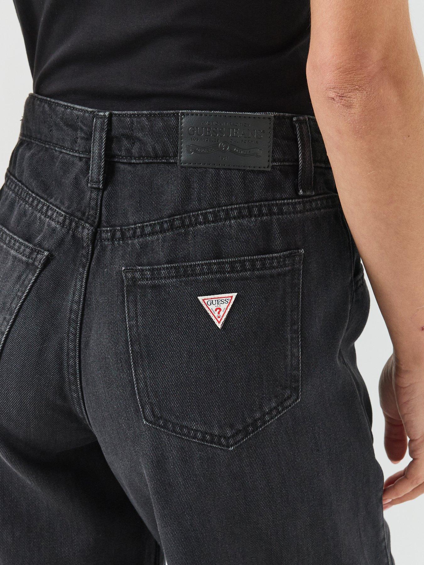 Image 4 of 5 of Guess Jeans G11 Wide Leg Jeans - Black