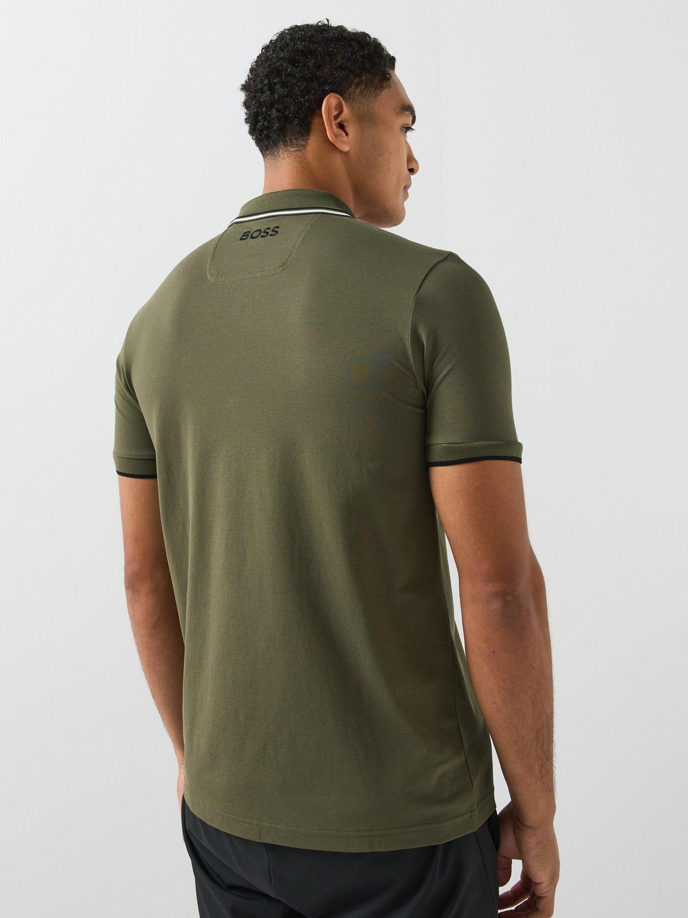 Image 2 of 6 of BOSS Mens Golf Paddy Pro Polo Shirt - Green