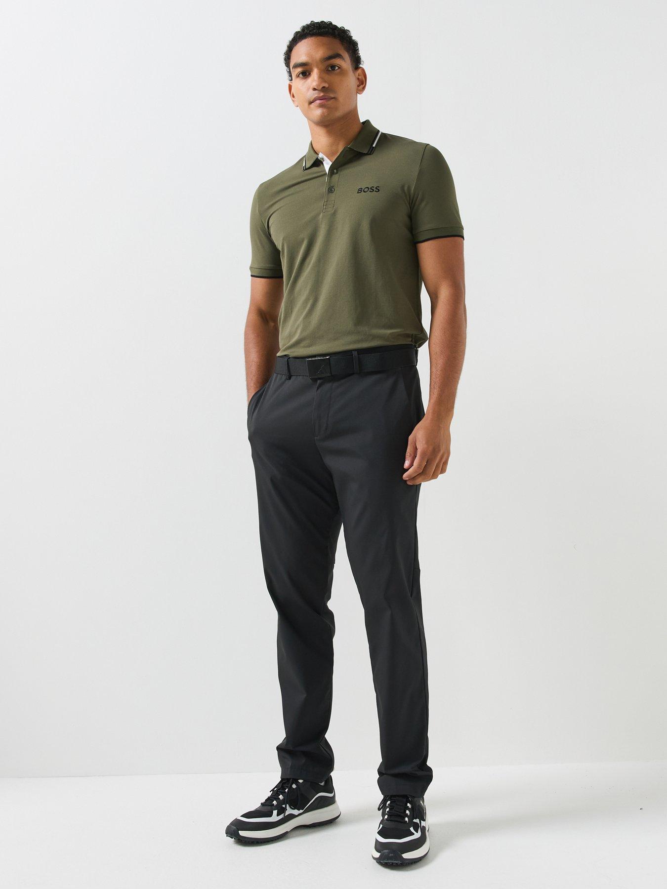 Image 3 of 6 of BOSS Mens Golf Paddy Pro Polo Shirt - Green