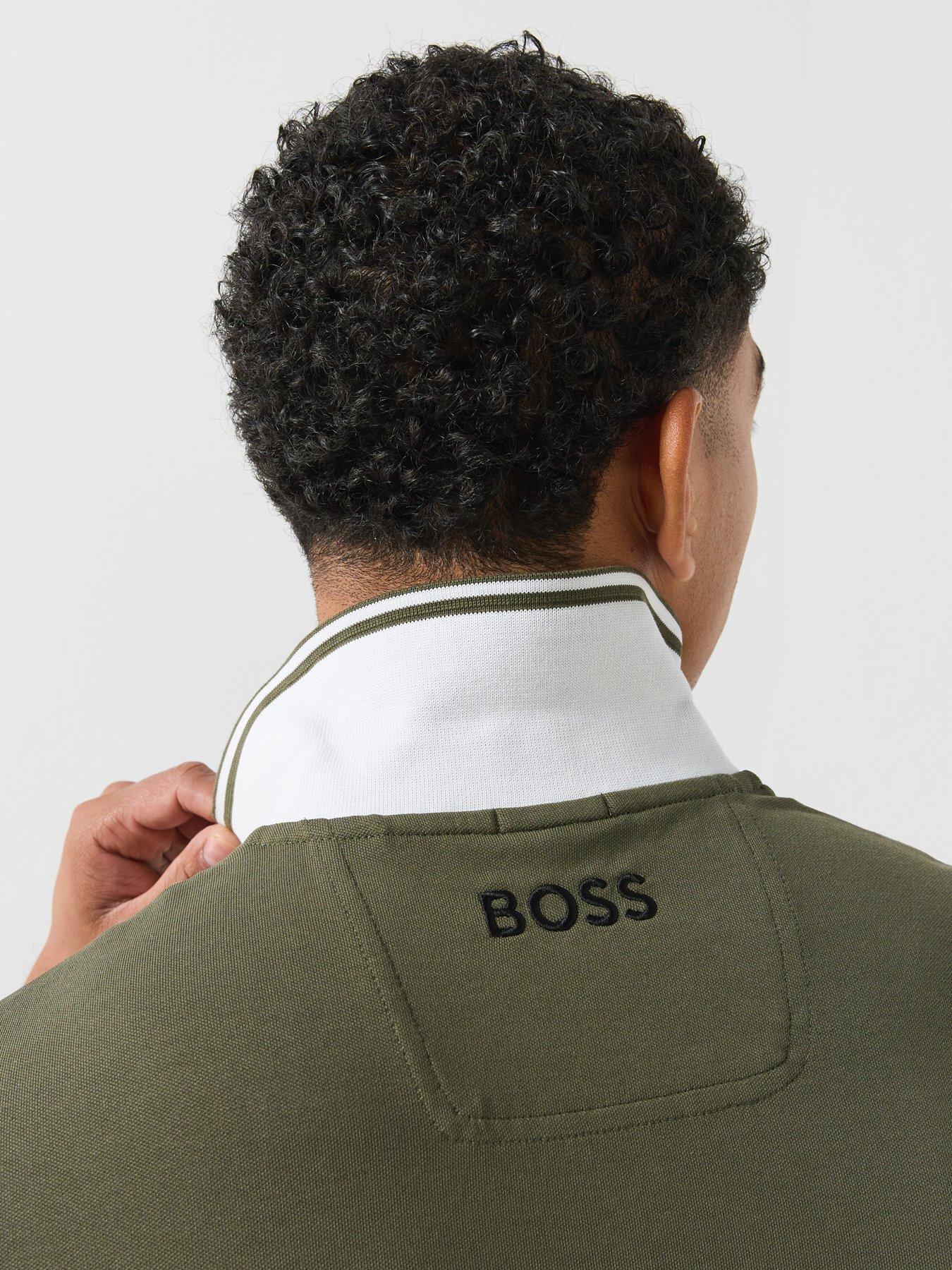 Image 6 of 6 of BOSS Mens Golf Paddy Pro Polo Shirt - Green