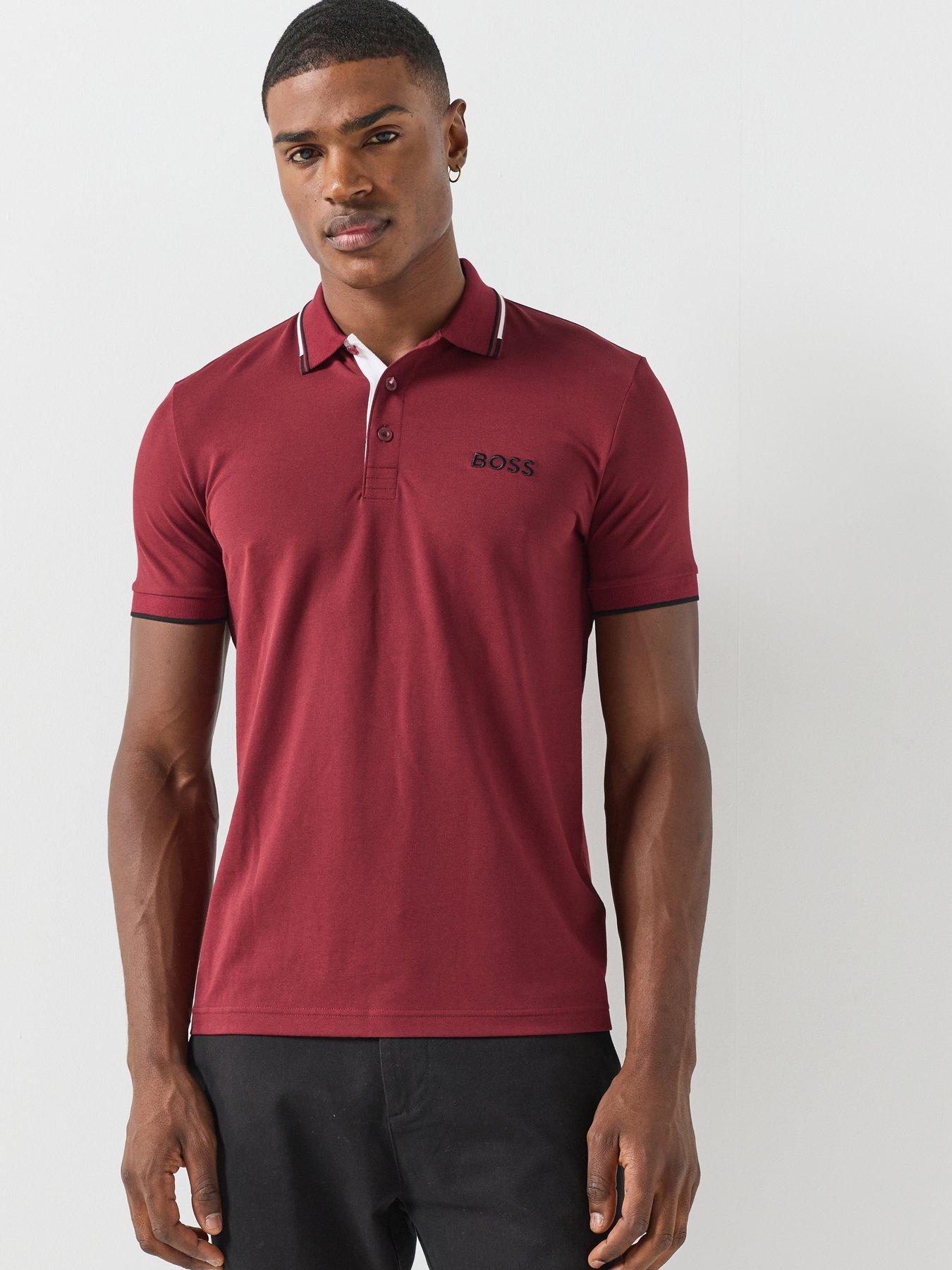 BOSS Mens Golf Paddy Pro Polo Shirt - Pink | Littlewoods