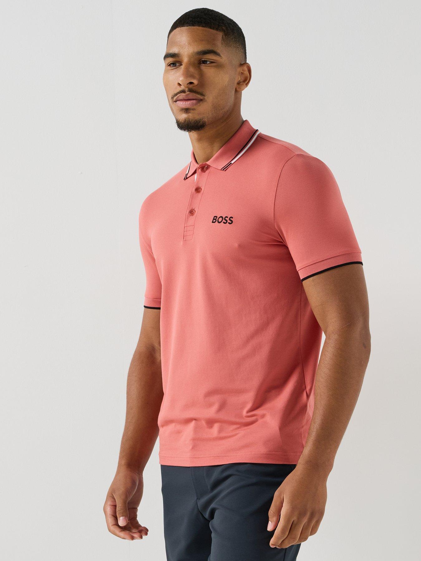 BOSS Mens Golf Paddy Pro Polo Shirt - Pink