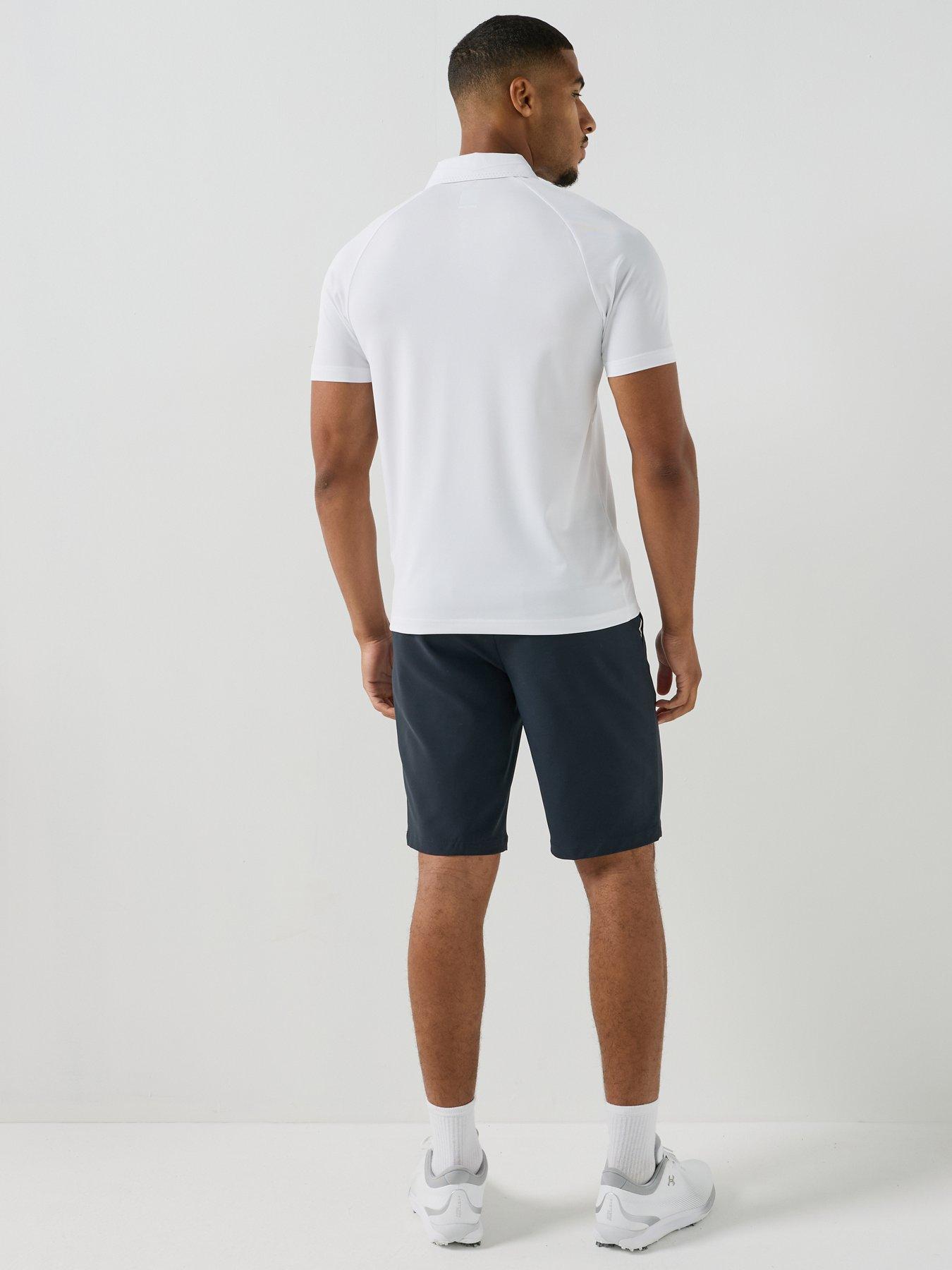 Image 6 of 6 of BOSS Mens Golf Paddy Tech Polo Shirt - White
