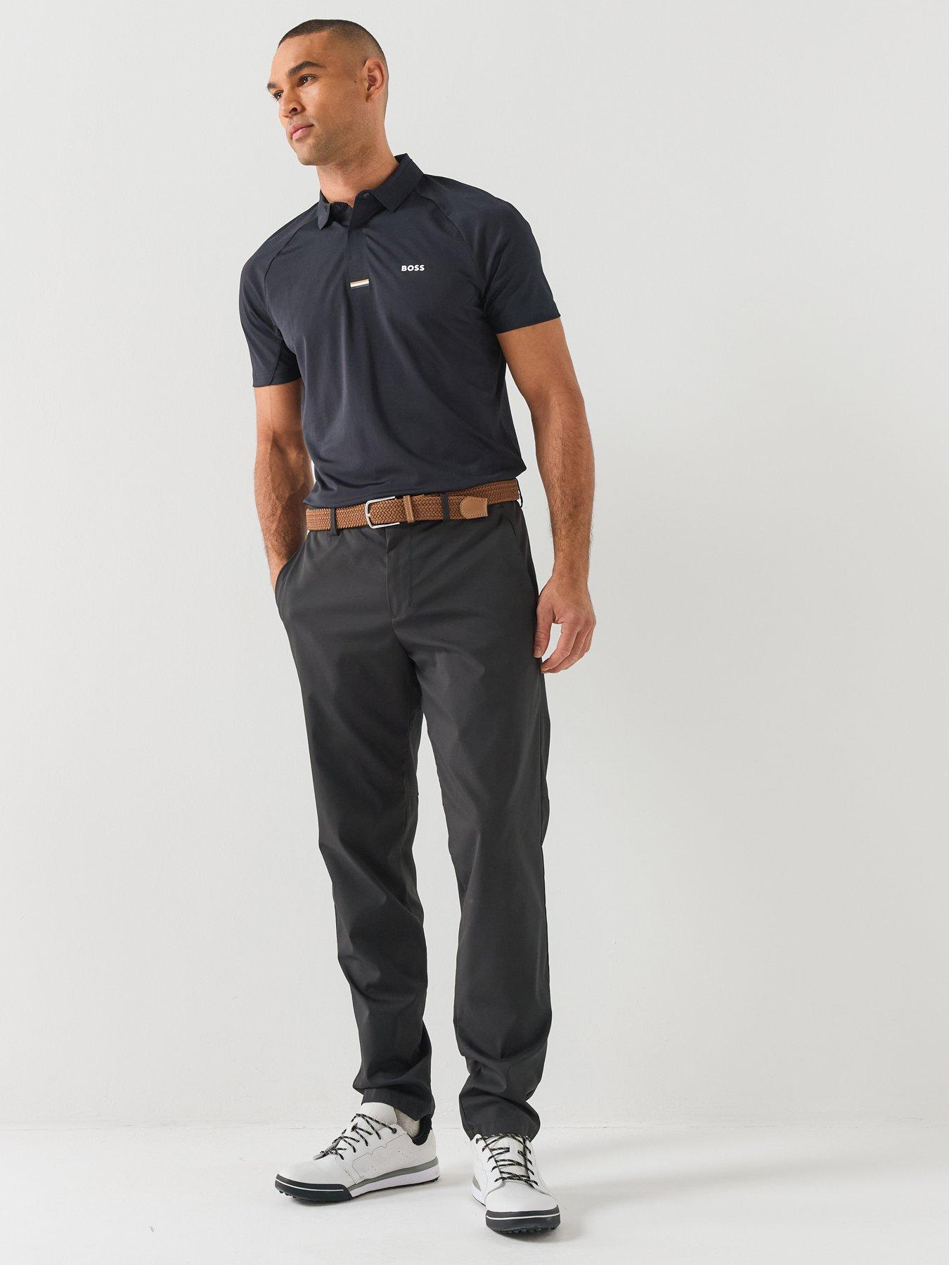 Image 3 of 5 of BOSS Mens Golf Paddy Tech Stretch Polo Shirt - Blue