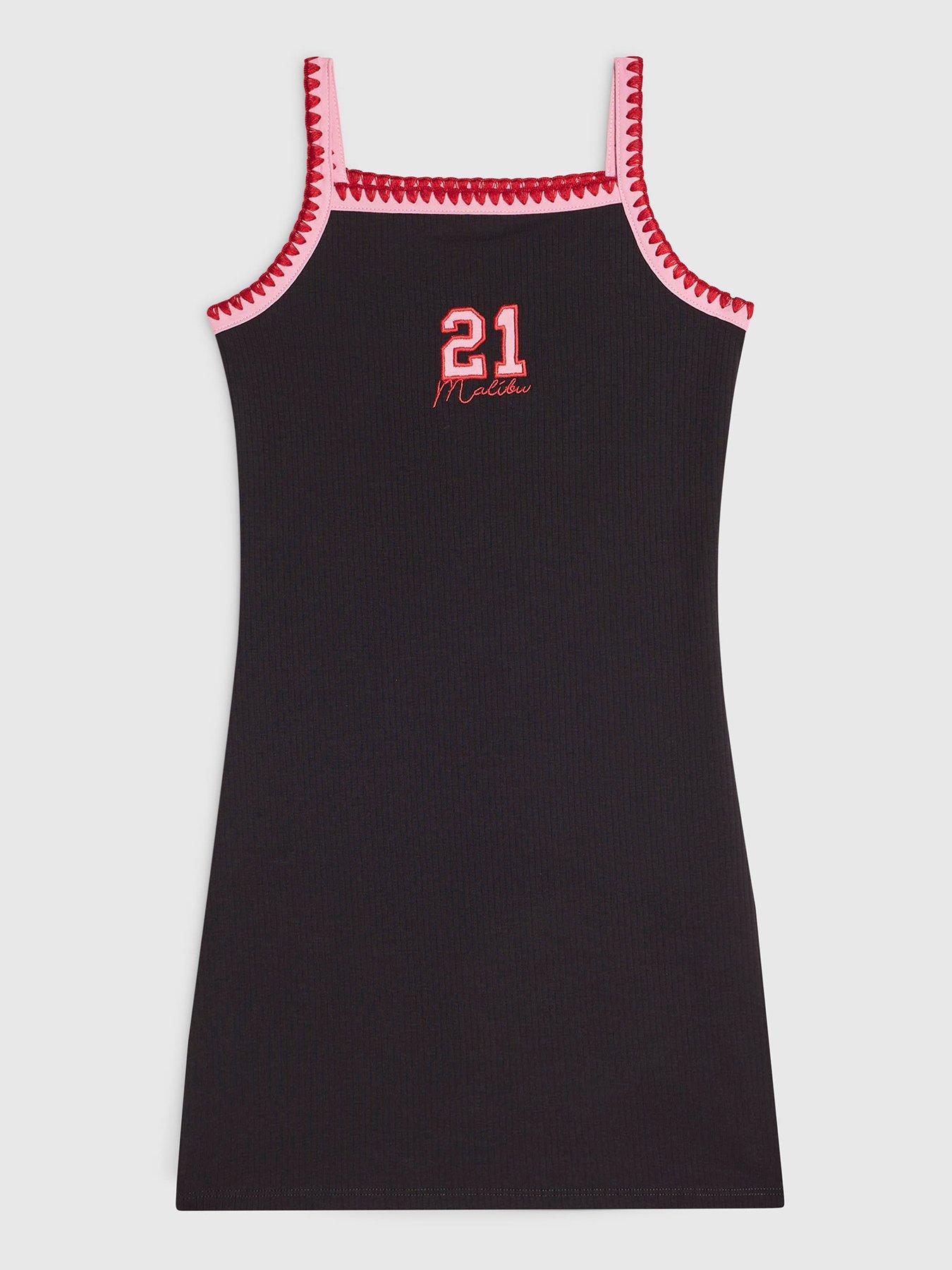 River Island Girls 21 New York Cami Dress - Black