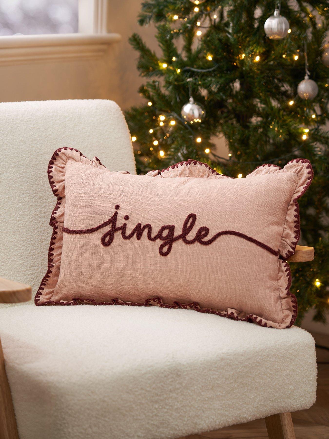 The Very Collection Jingle Bolster Cushion