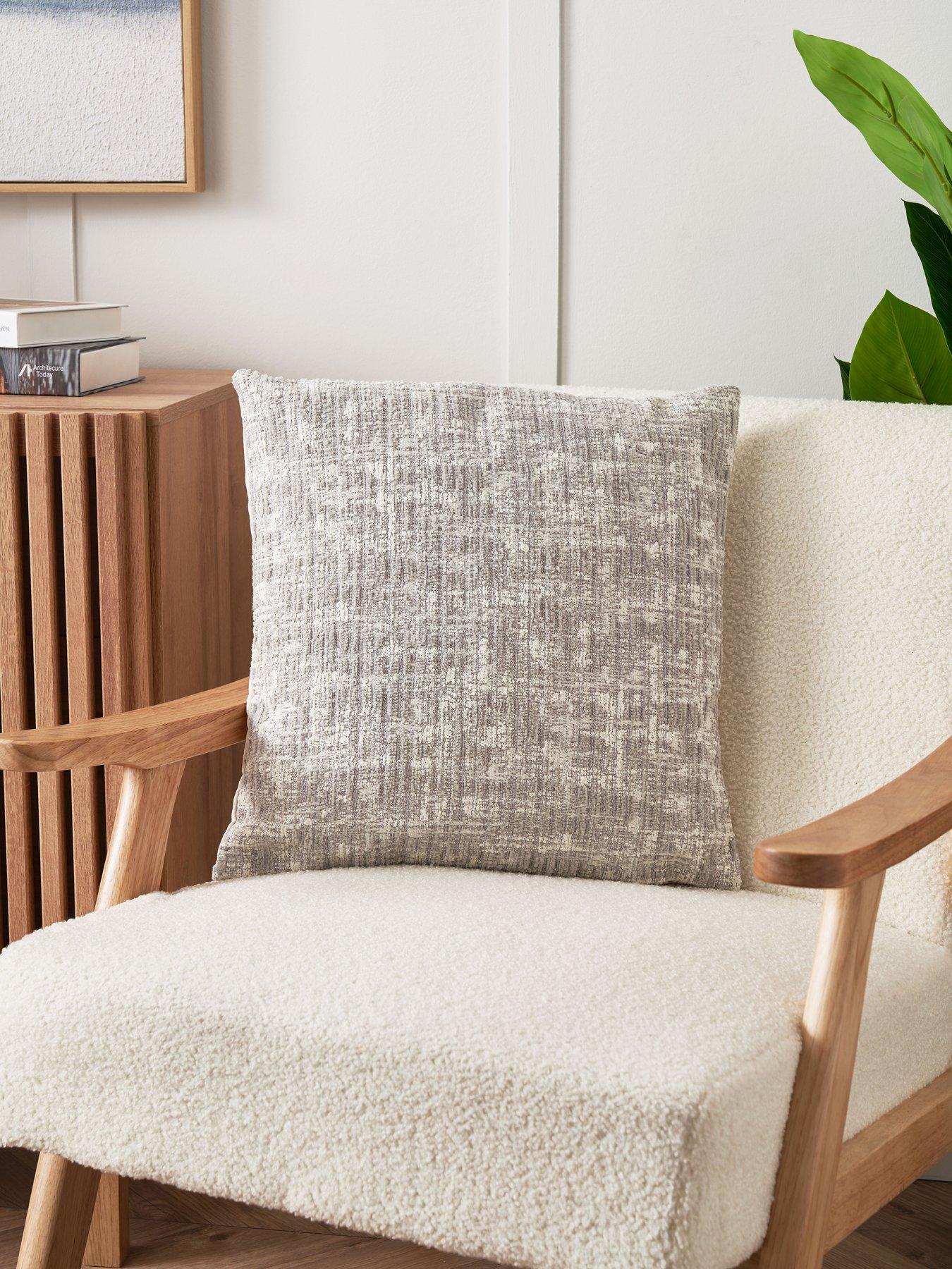 The Very Collection Nordic Woven Cushion - Grey