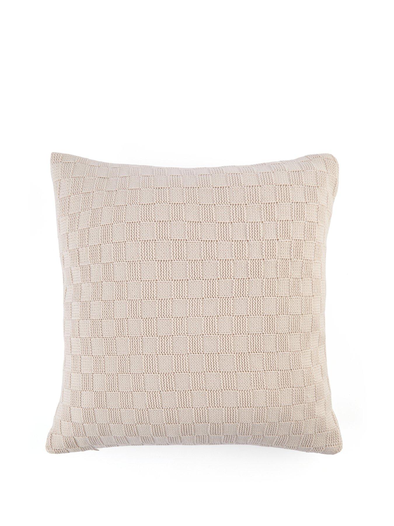 Image 2 of 7 of The Very Collection Knitted Checkerboard Cushion
