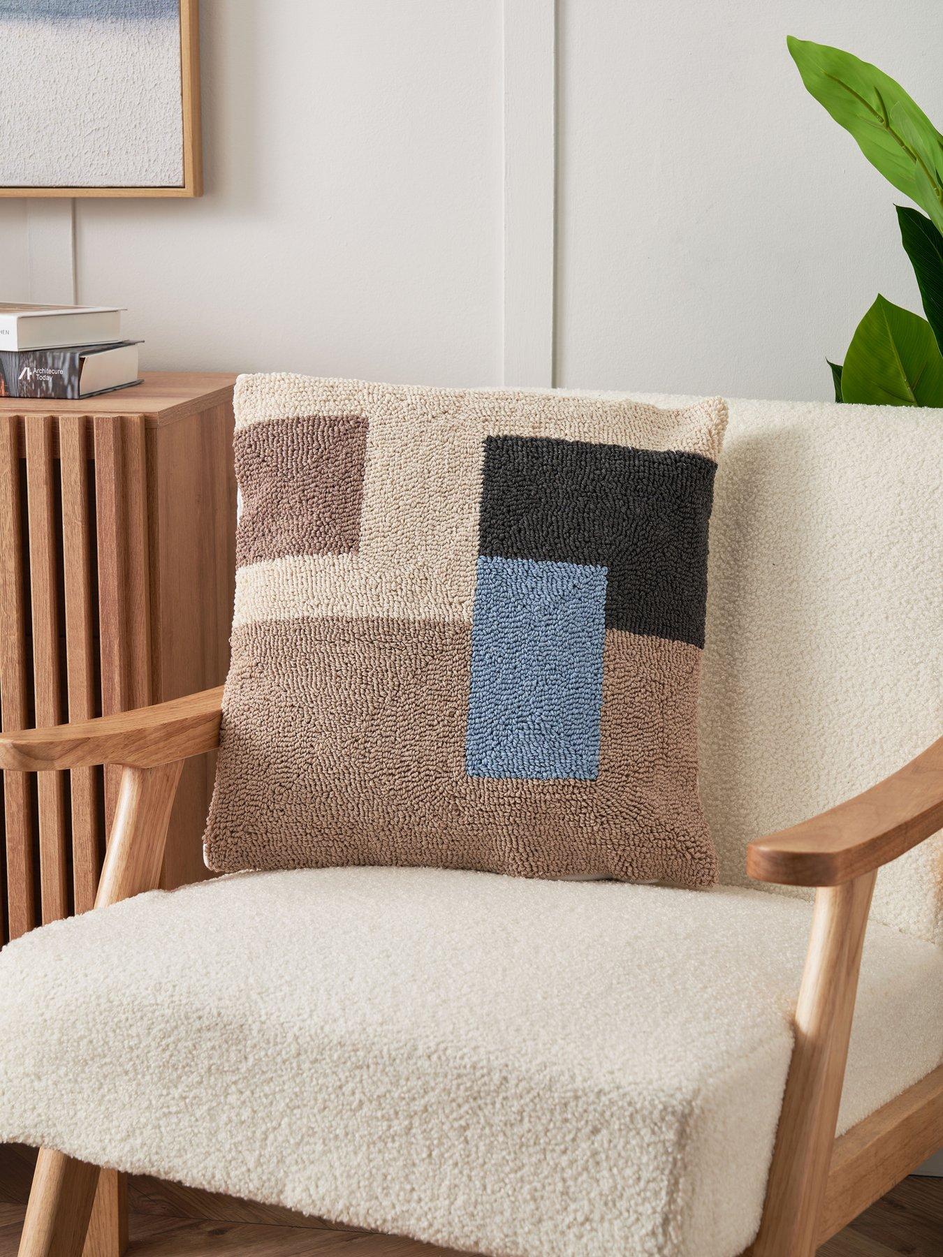 The Very Collection Nordic Blocks Woven Cushion 43x43cm
