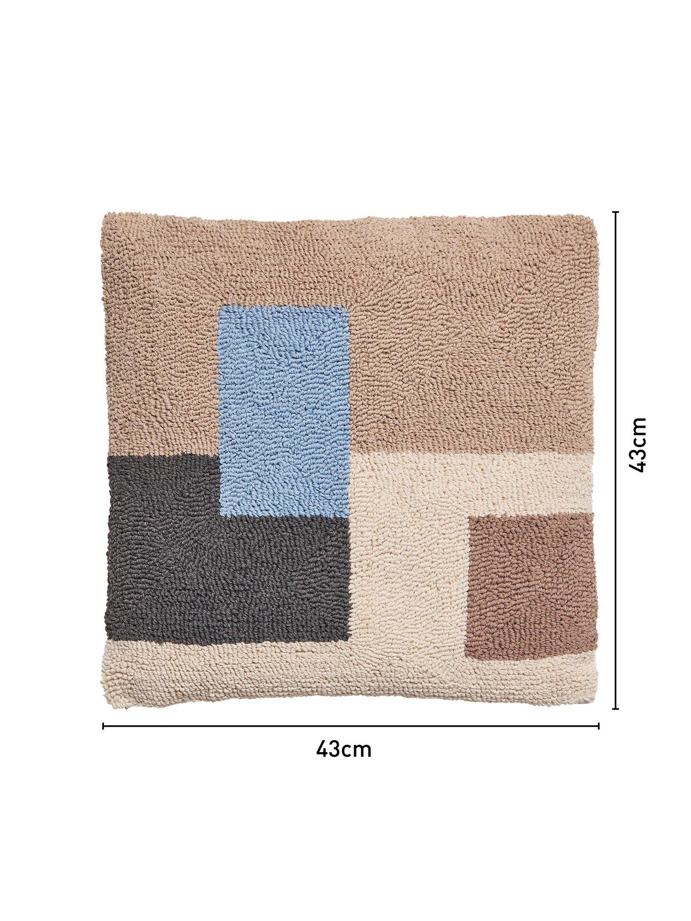 Image 6 of 6 of The Very Collection Nordic Blocks Woven Cushion 43x43cm