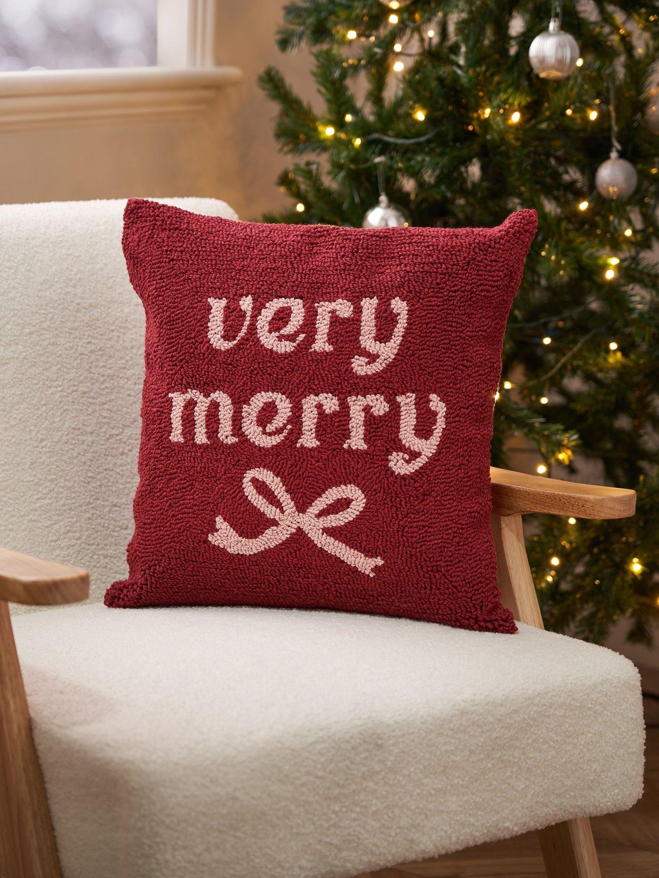 The Very Collection Very Merry Woven Cushion