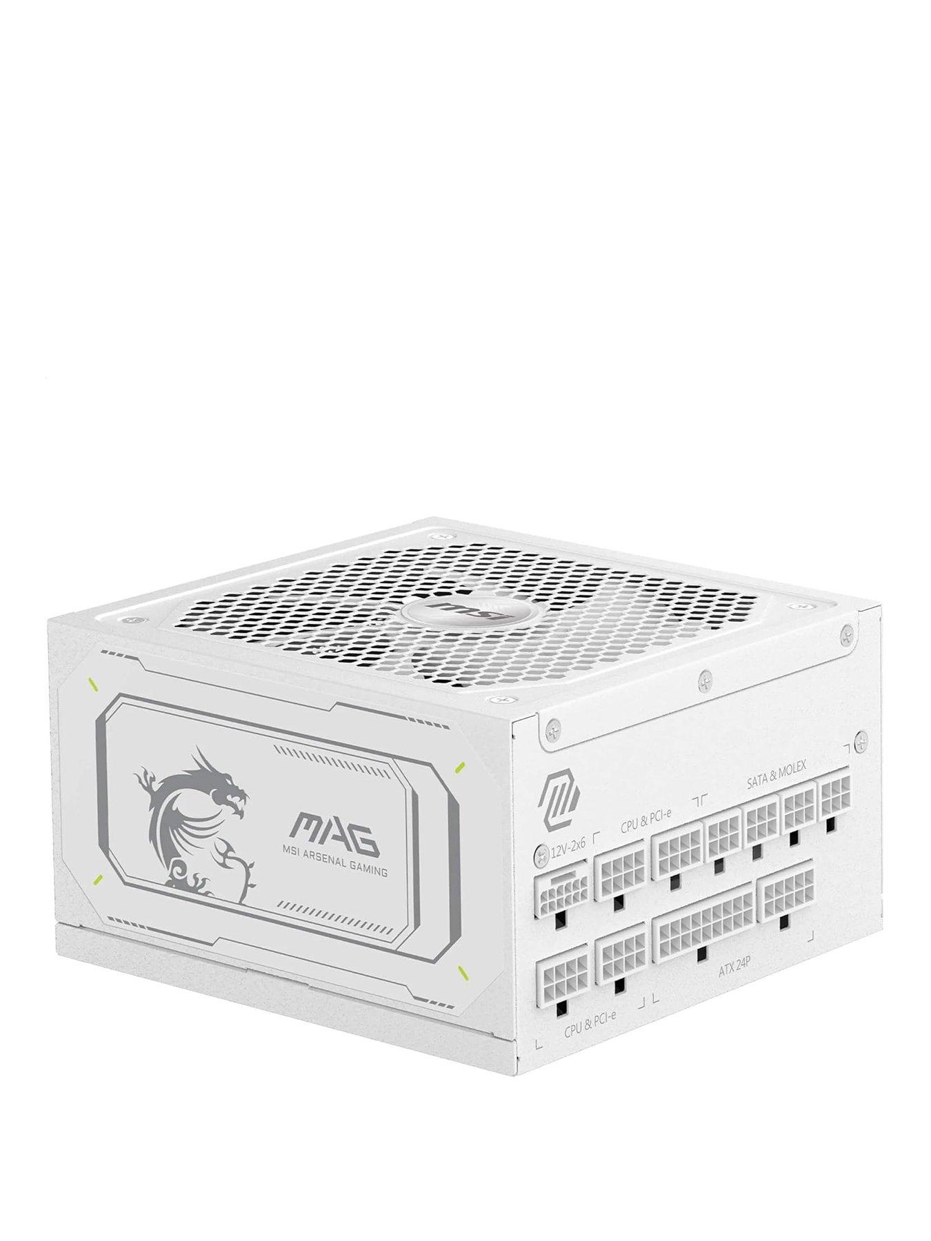 Image 1 of 4 of MSI 1000W ATX Fully Modular Power Supply - MAG A1000GL PCIE5 - White