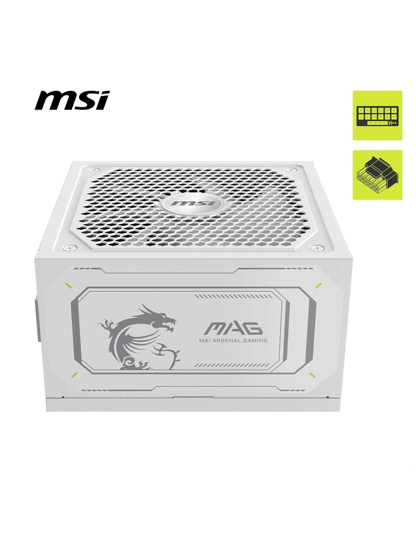 Image 2 of 4 of MSI 1000W ATX Fully Modular Power Supply - MAG A1000GL PCIE5 - White