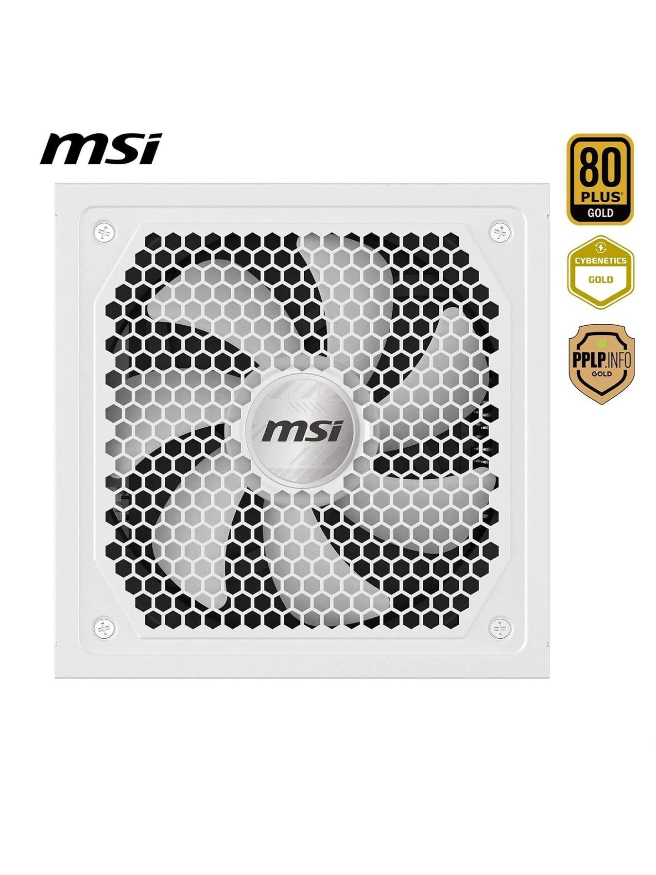 Image 3 of 4 of MSI 1000W ATX Fully Modular Power Supply - MAG A1000GL PCIE5 - White