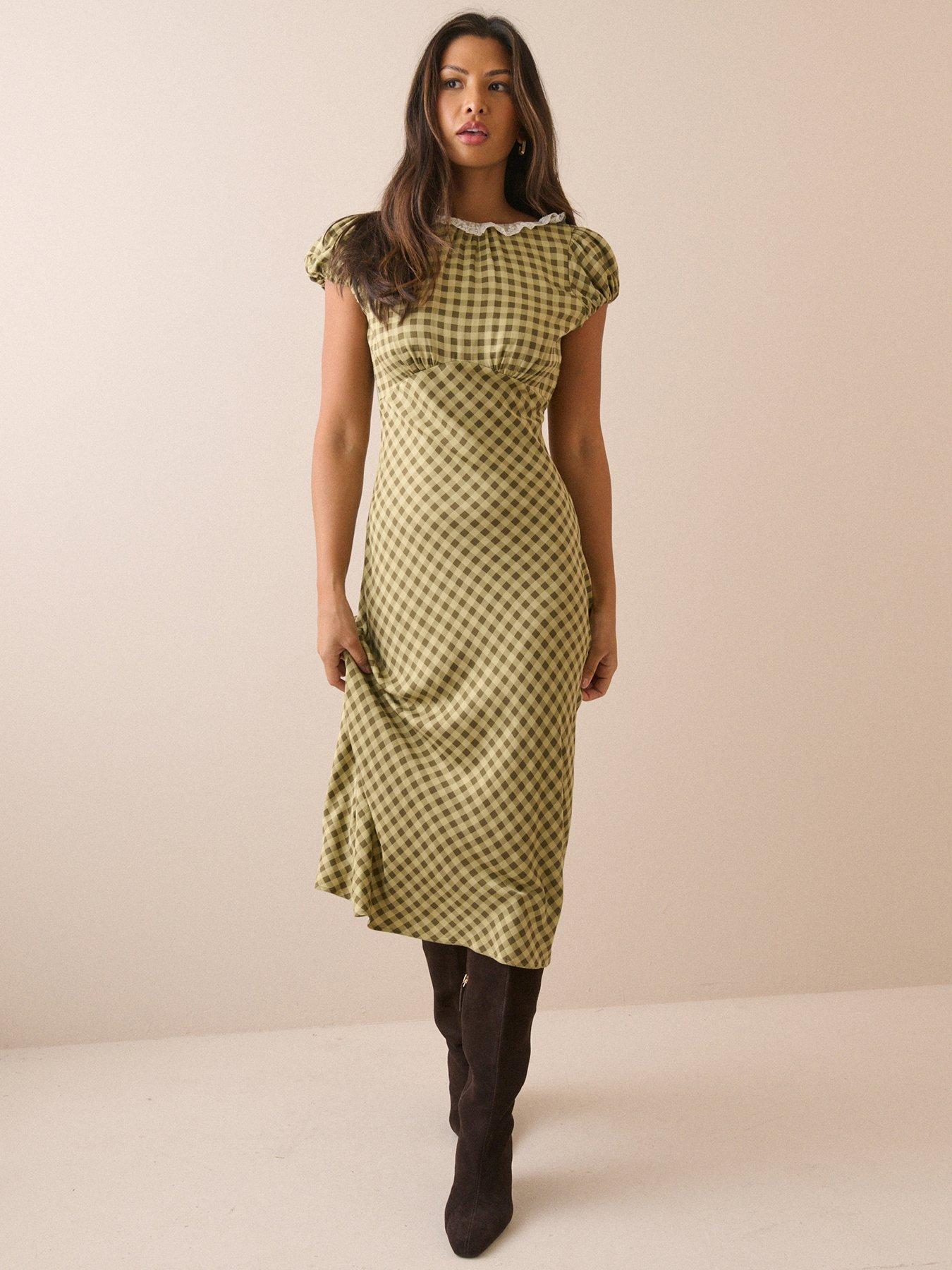 Nobodys Child Marianna Midi Dress - Green