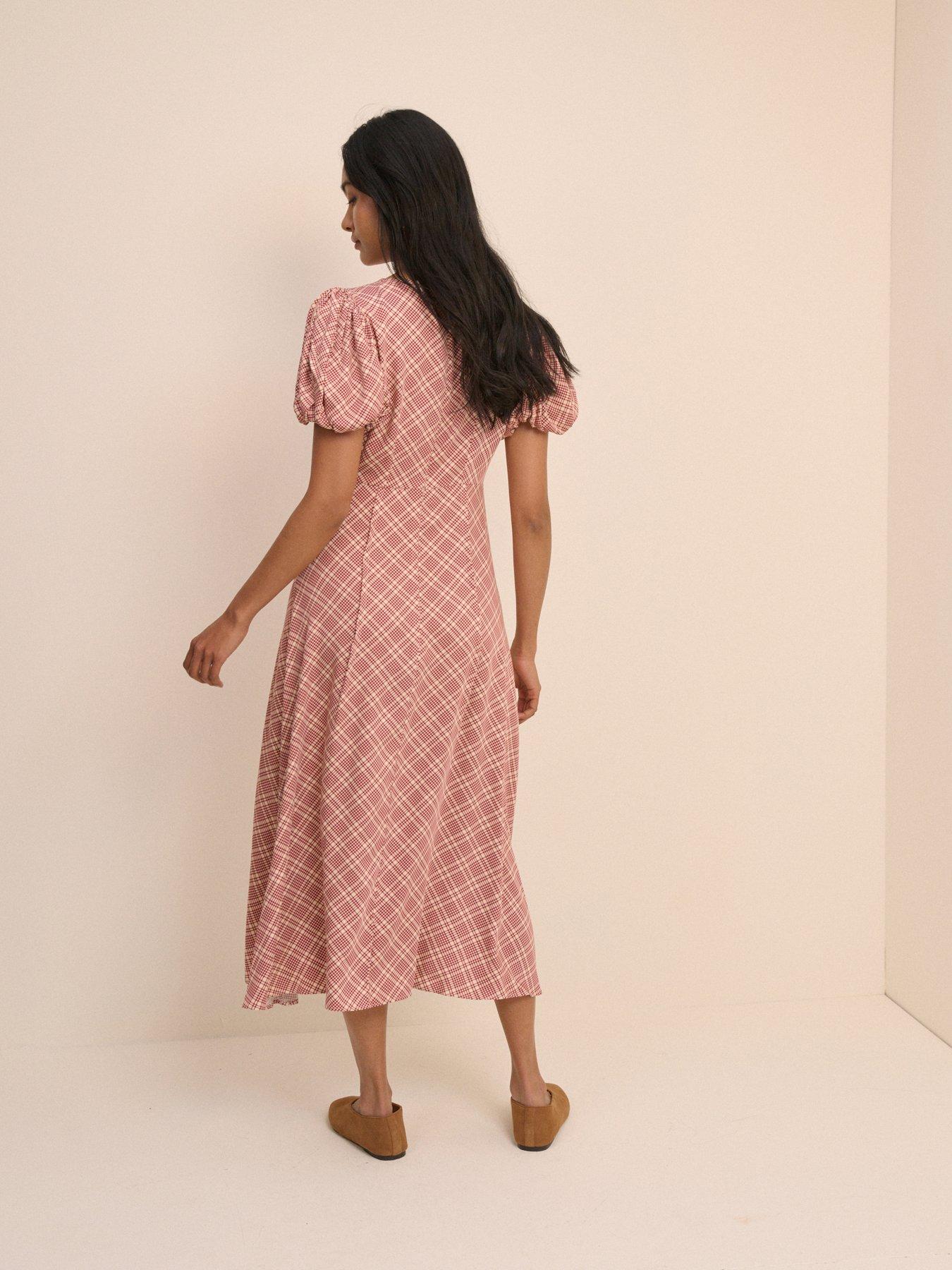 Image 2 of 5 of Nobodys Child Quinn Midi Dress - Red
