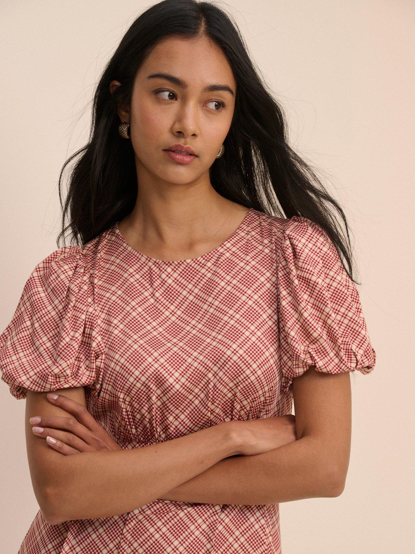 Image 5 of 5 of Nobodys Child Quinn Midi Dress - Red