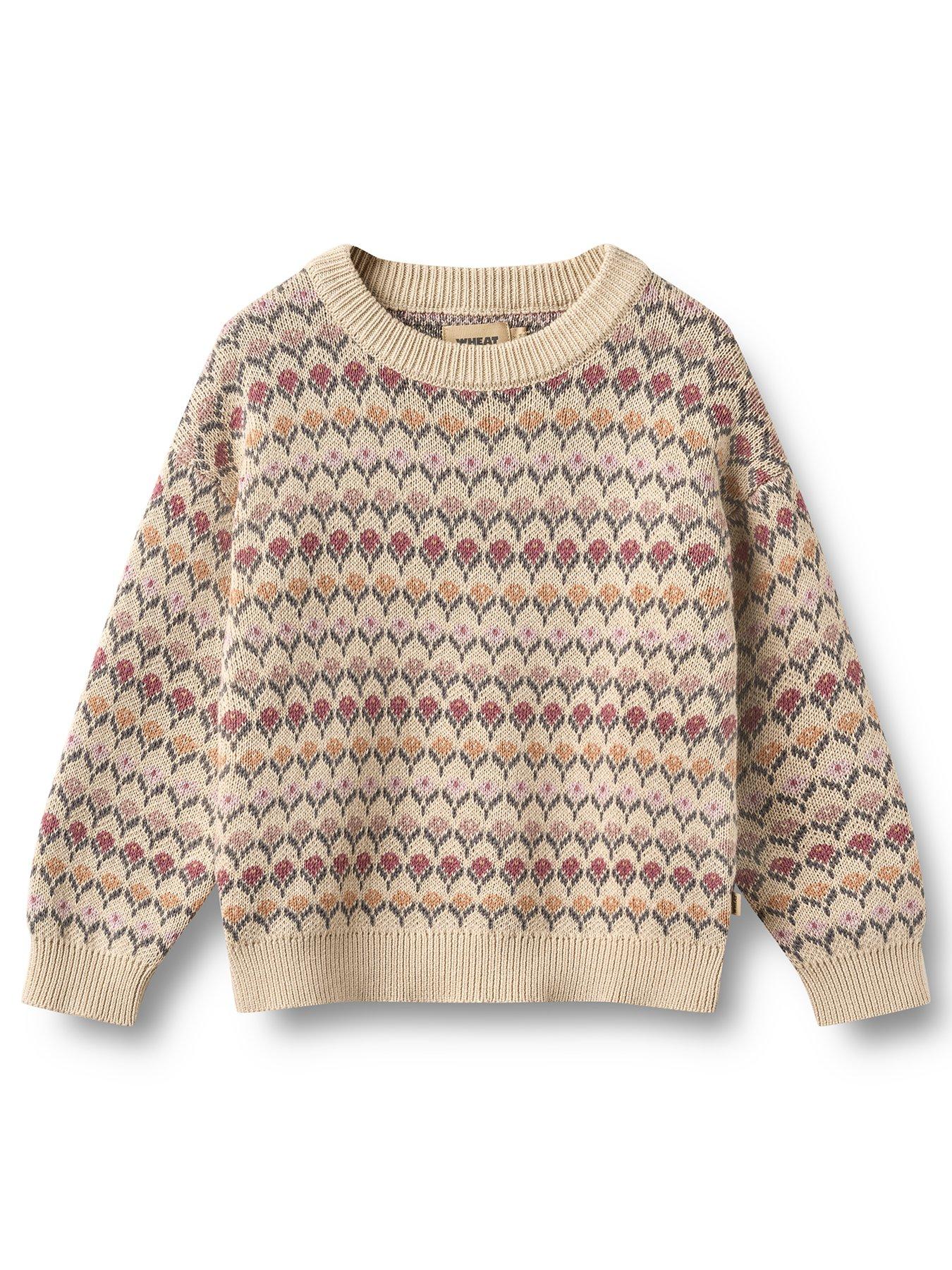 Image 1 of 4 of Wheat Girls Harlow Knitted Jumper - Cream